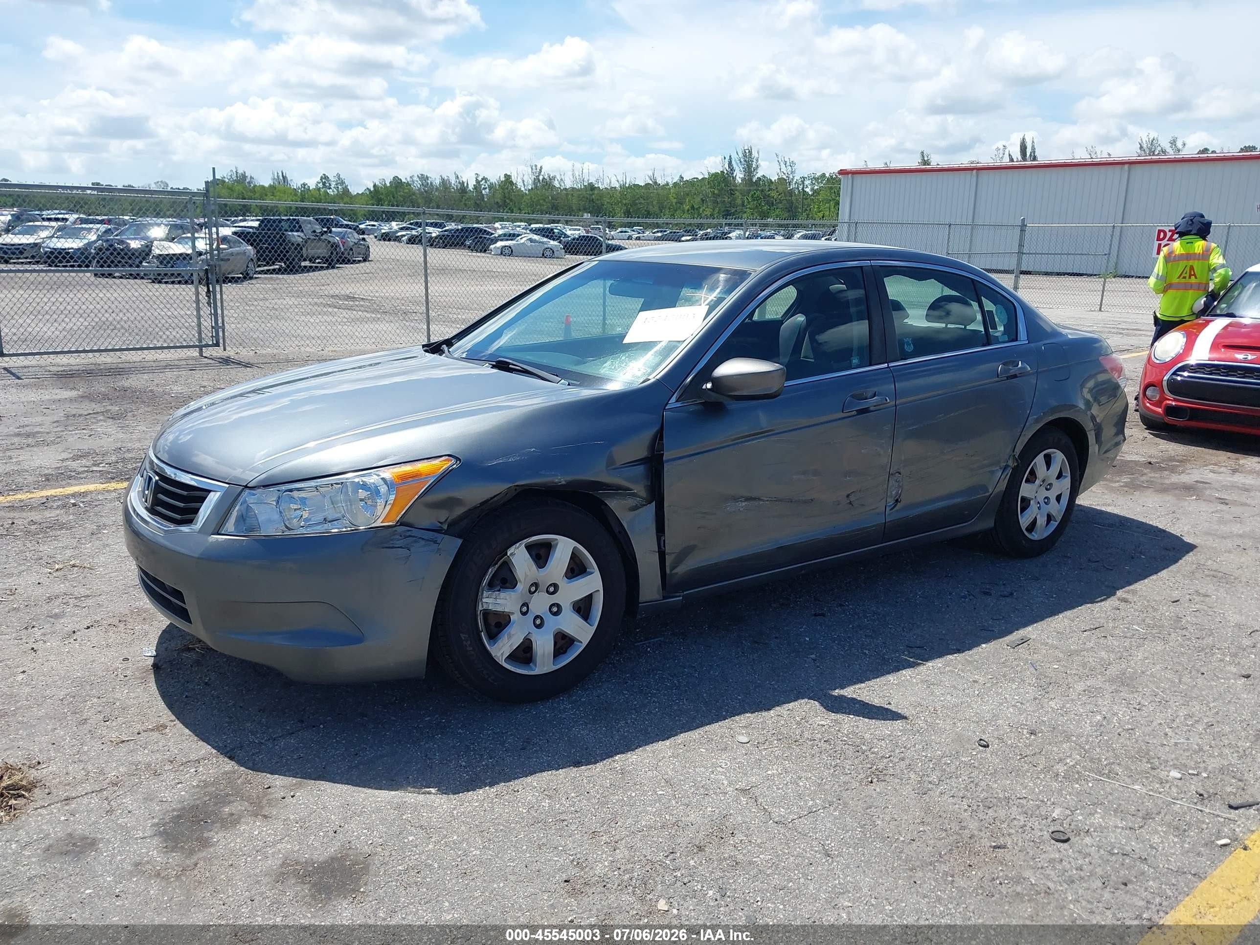 2010 Honda Accord 2.4 Lx Gray vin: 1HGCP2F31AA023192