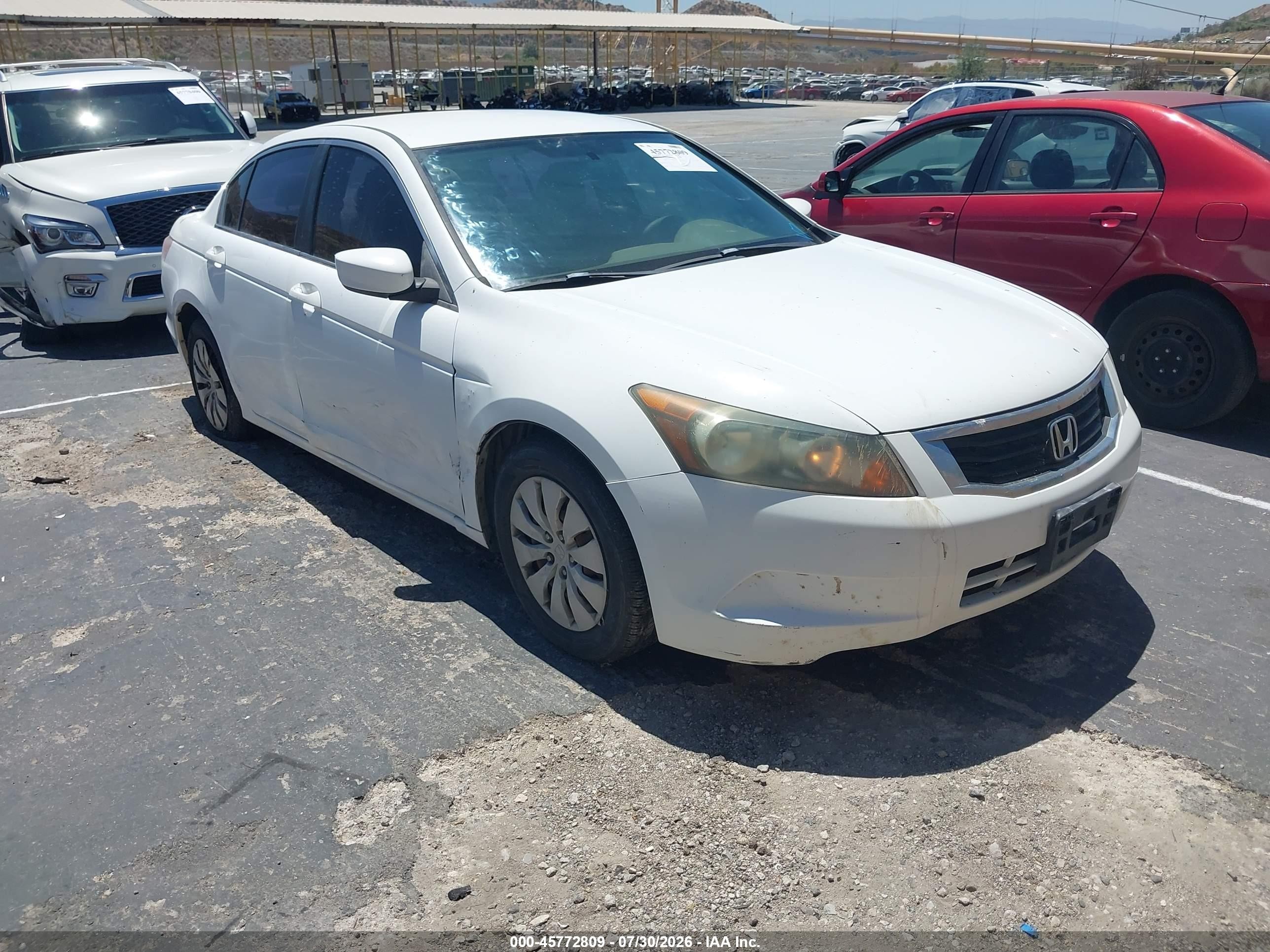 2010 Honda Accord 2.4 Lx Белый vin: 1HGCP2F31AA053874