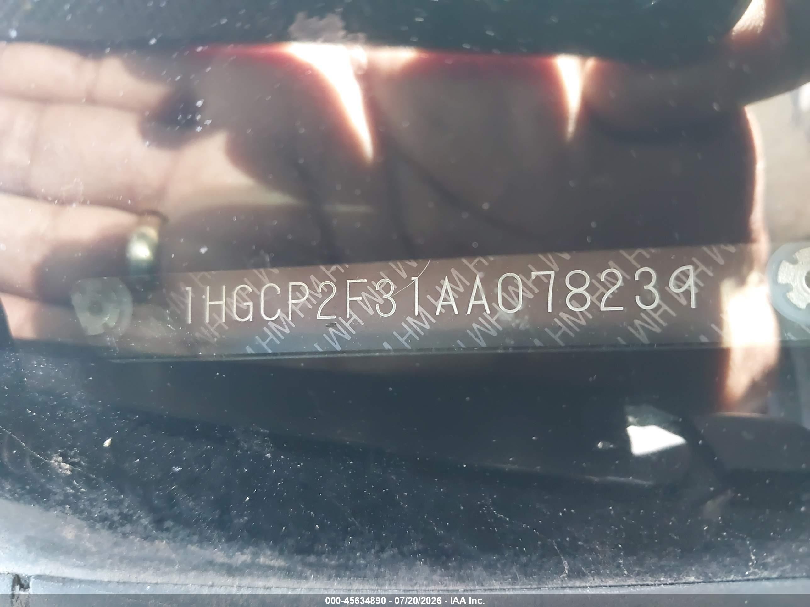 2010 Honda Accord 2.4 Lx Серебряный vin: 1HGCP2F31AA078239