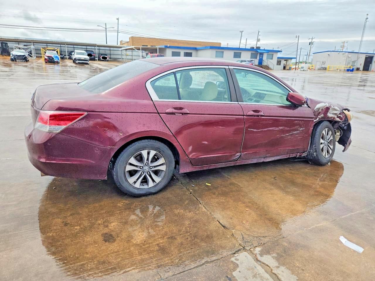 2010 Honda Accord Lx Burgundy vin: 1HGCP2F31AA078872