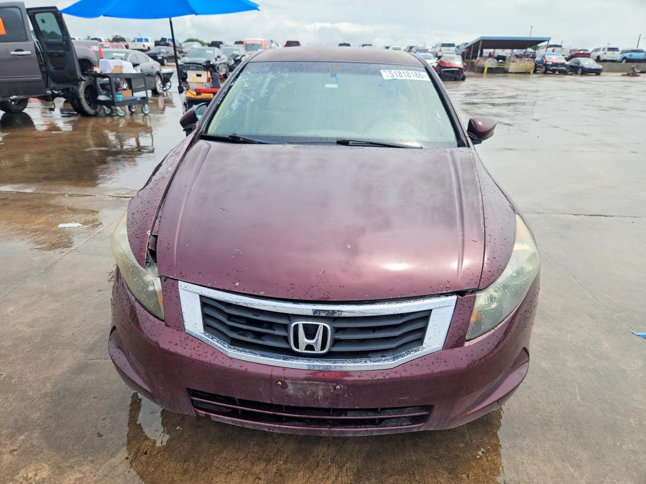 2010 Honda Accord Lx Burgundy vin: 1HGCP2F31AA078872