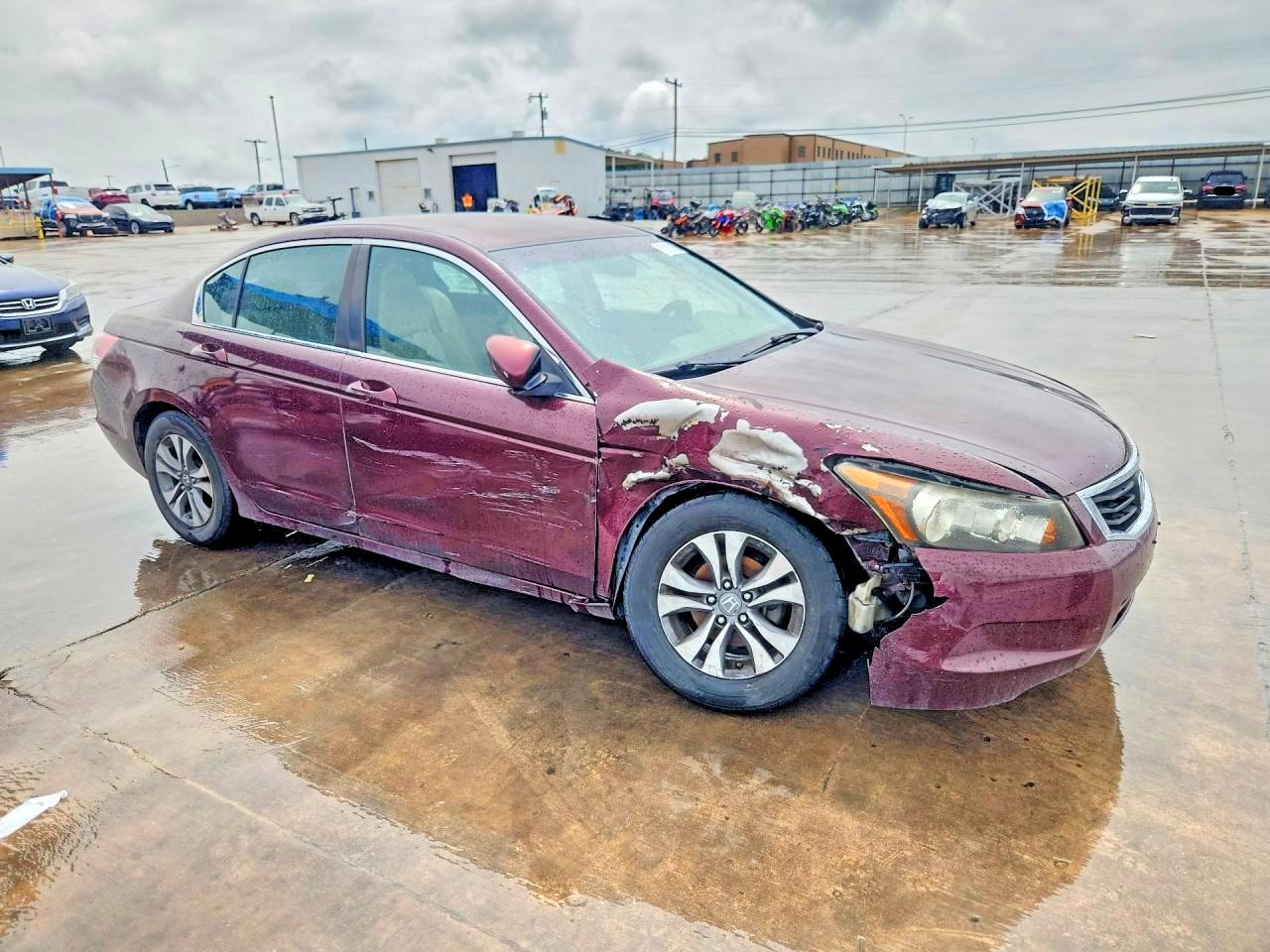 2010 Honda Accord Lx Burgundy vin: 1HGCP2F31AA078872