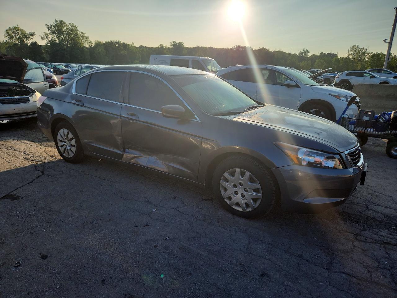 2010 Honda Accord Lx Gray vin: 1HGCP2F31AA120389