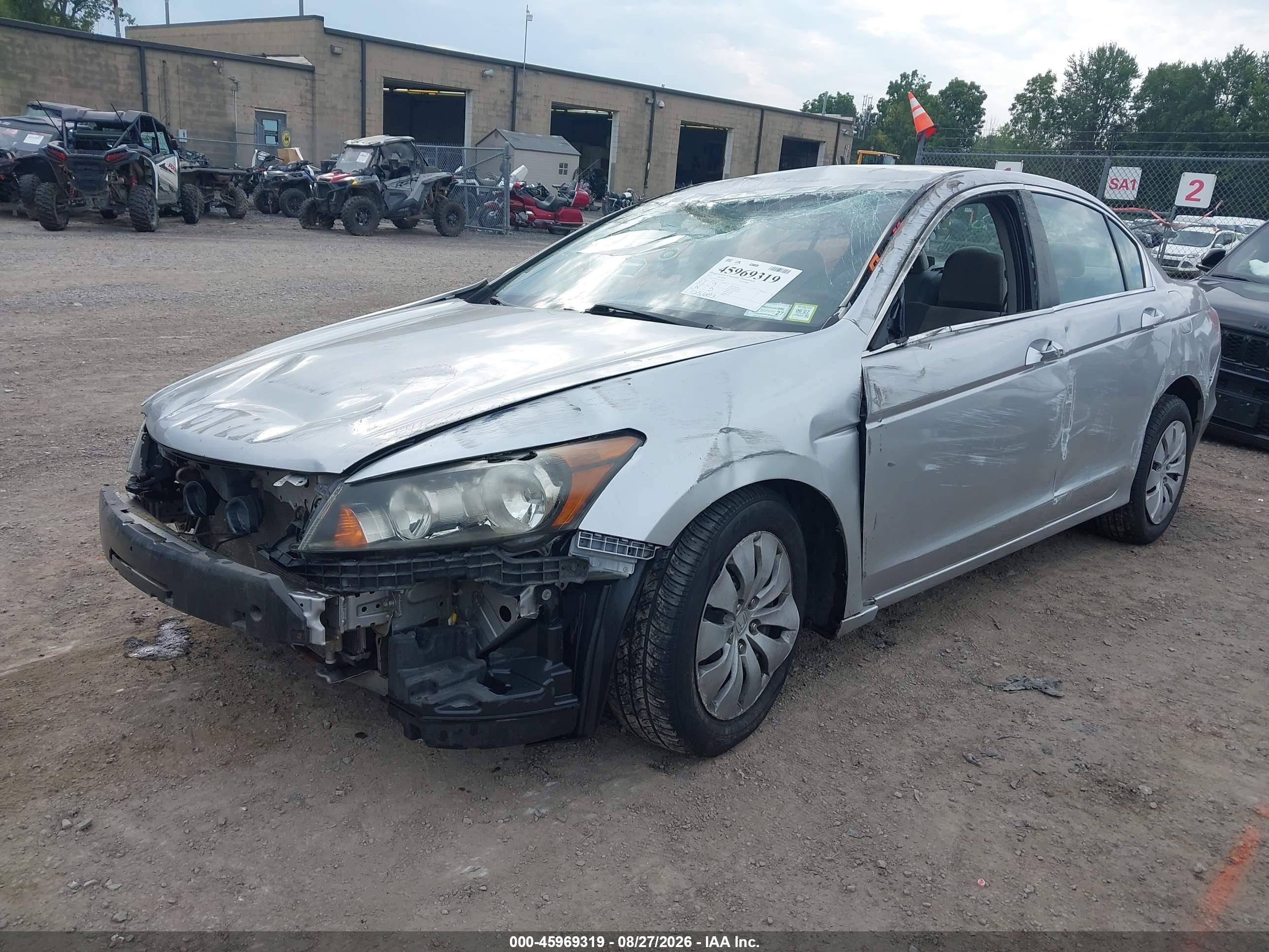 2010 Honda Accord 2.4 Lx Silver vin: 1HGCP2F31AA136396