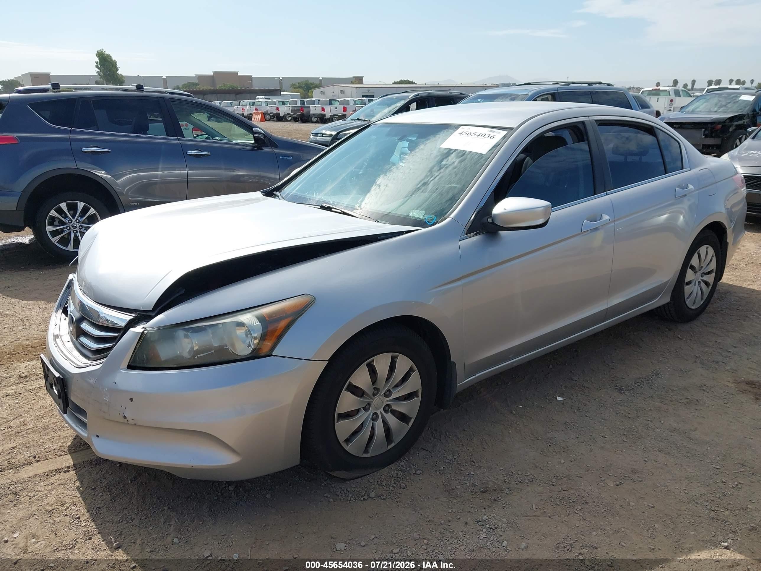 2011 Honda Accord 2.4 Lx Silver vin: 1HGCP2F31BA045761