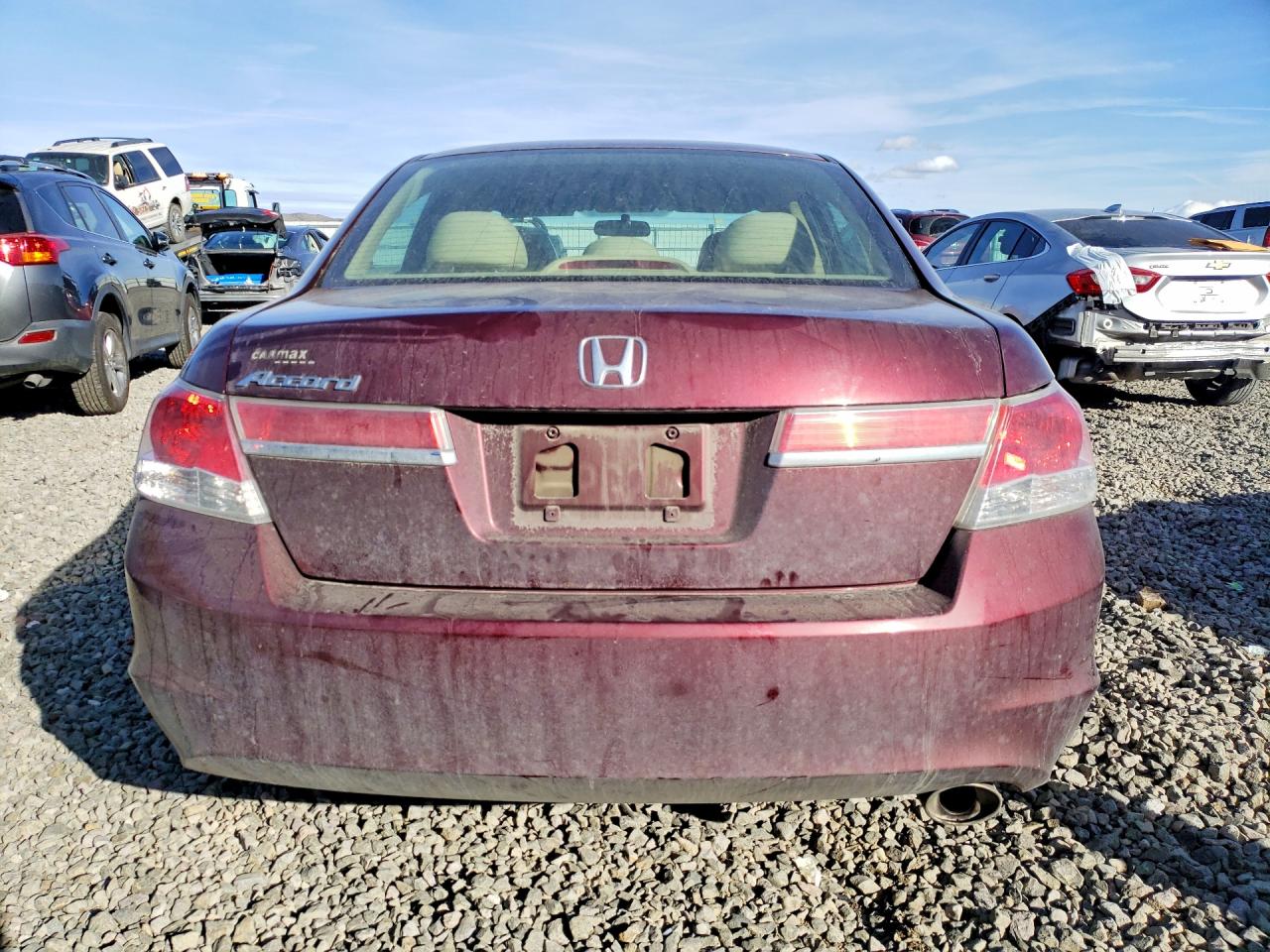 2011 Honda Accord Lx Burgundy vin: 1HGCP2F31BA050202