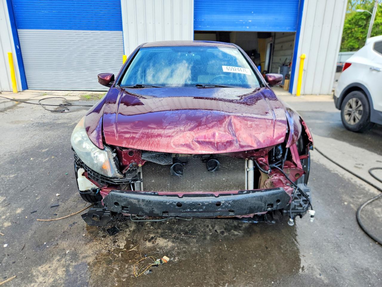 2011 Honda Accord Lx Burgundy vin: 1HGCP2F31BA076170