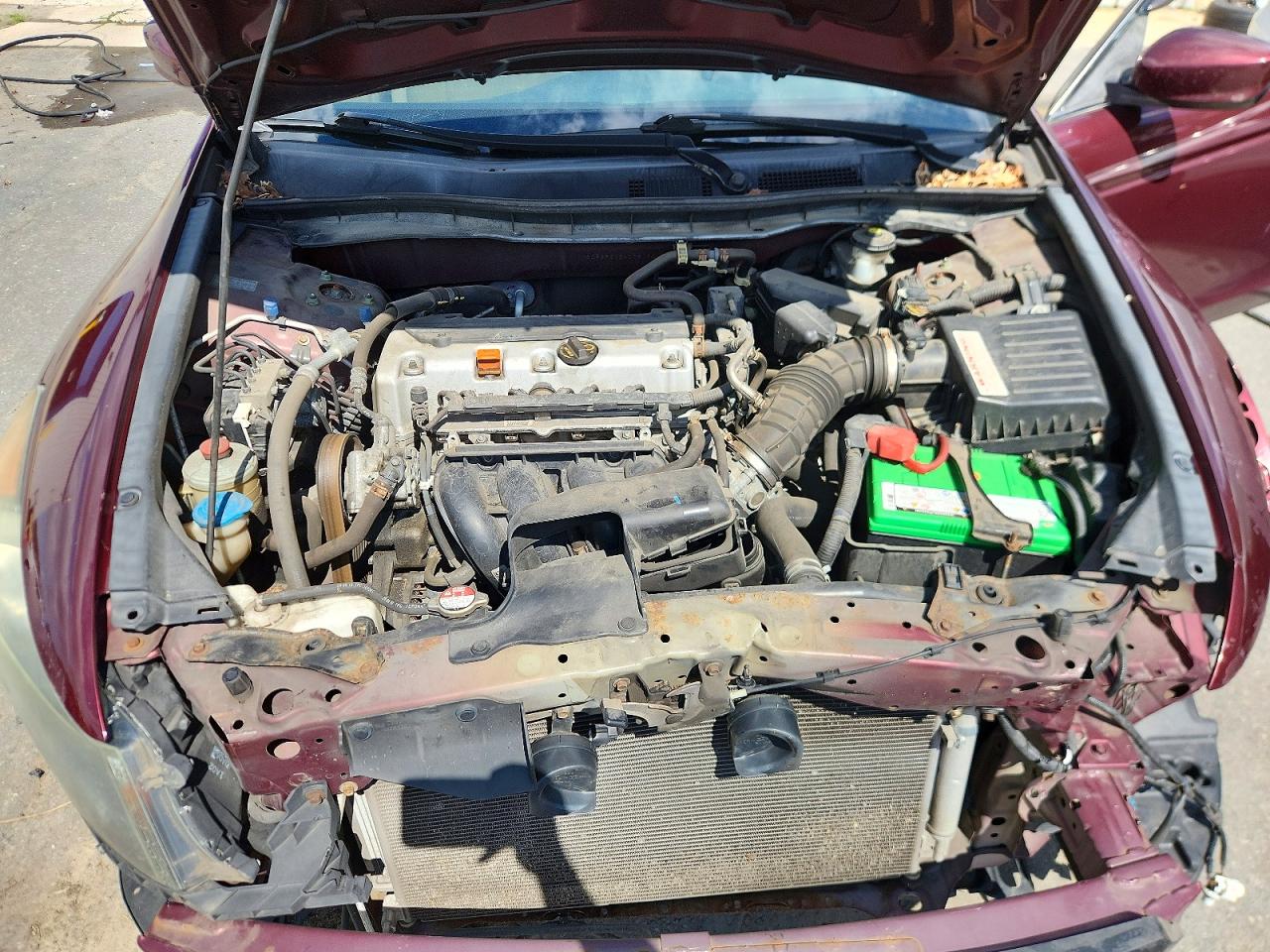 2011 Honda Accord Lx Burgundy vin: 1HGCP2F31BA076170
