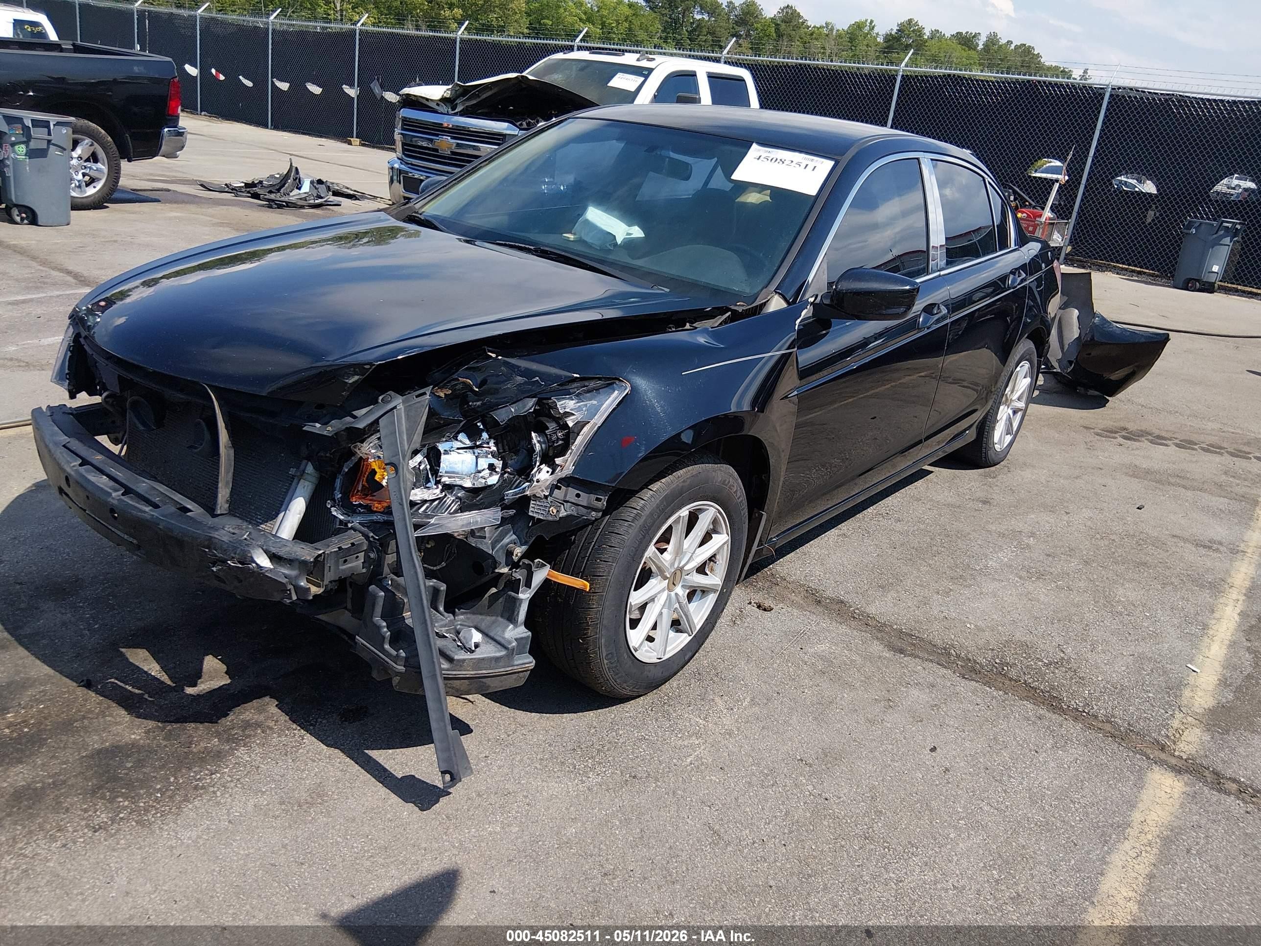 2011 Honda Accord 2.4 Lx Black vin: 1HGCP2F31BA094183
