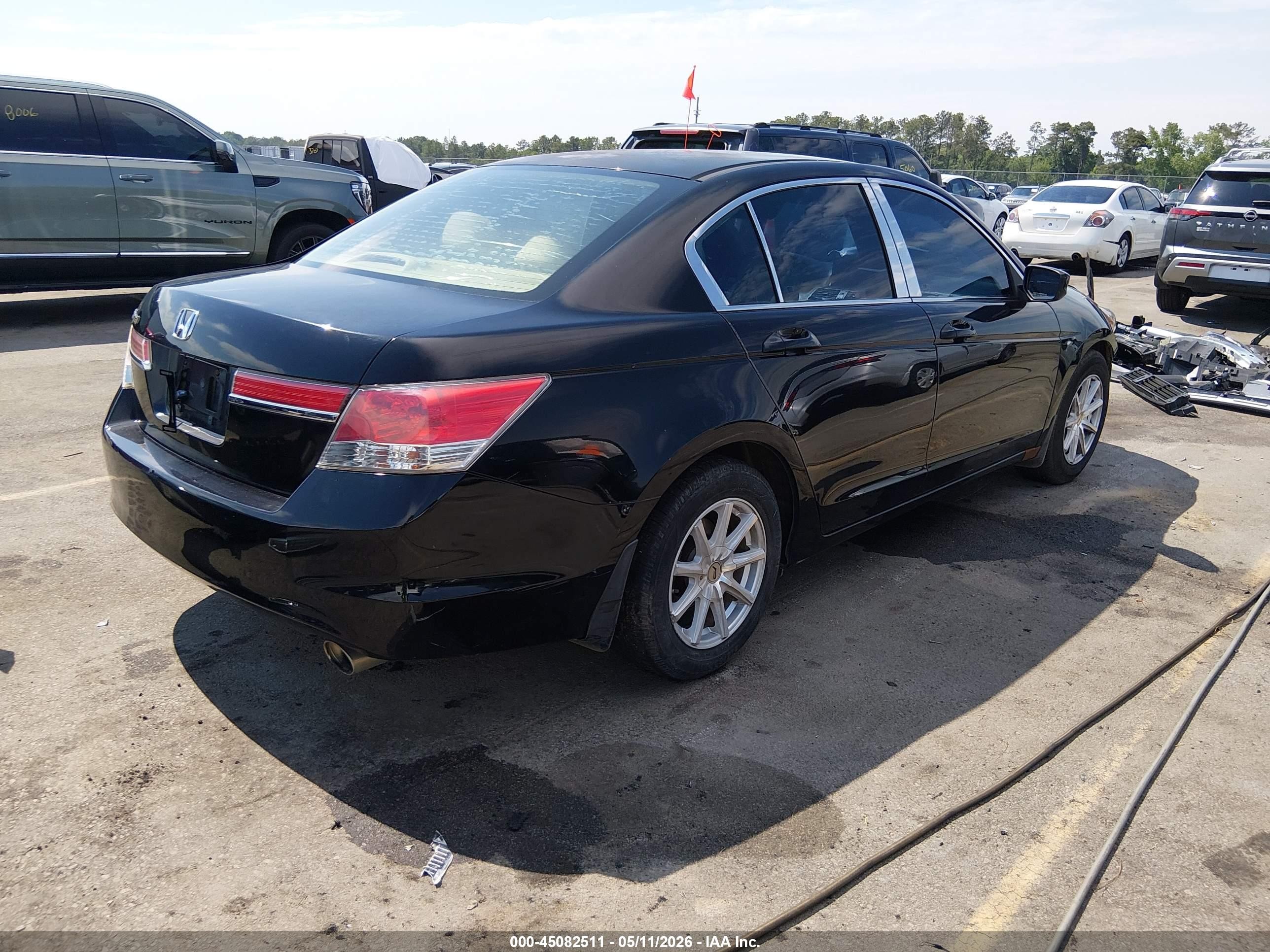 2011 Honda Accord 2.4 Lx Black vin: 1HGCP2F31BA094183