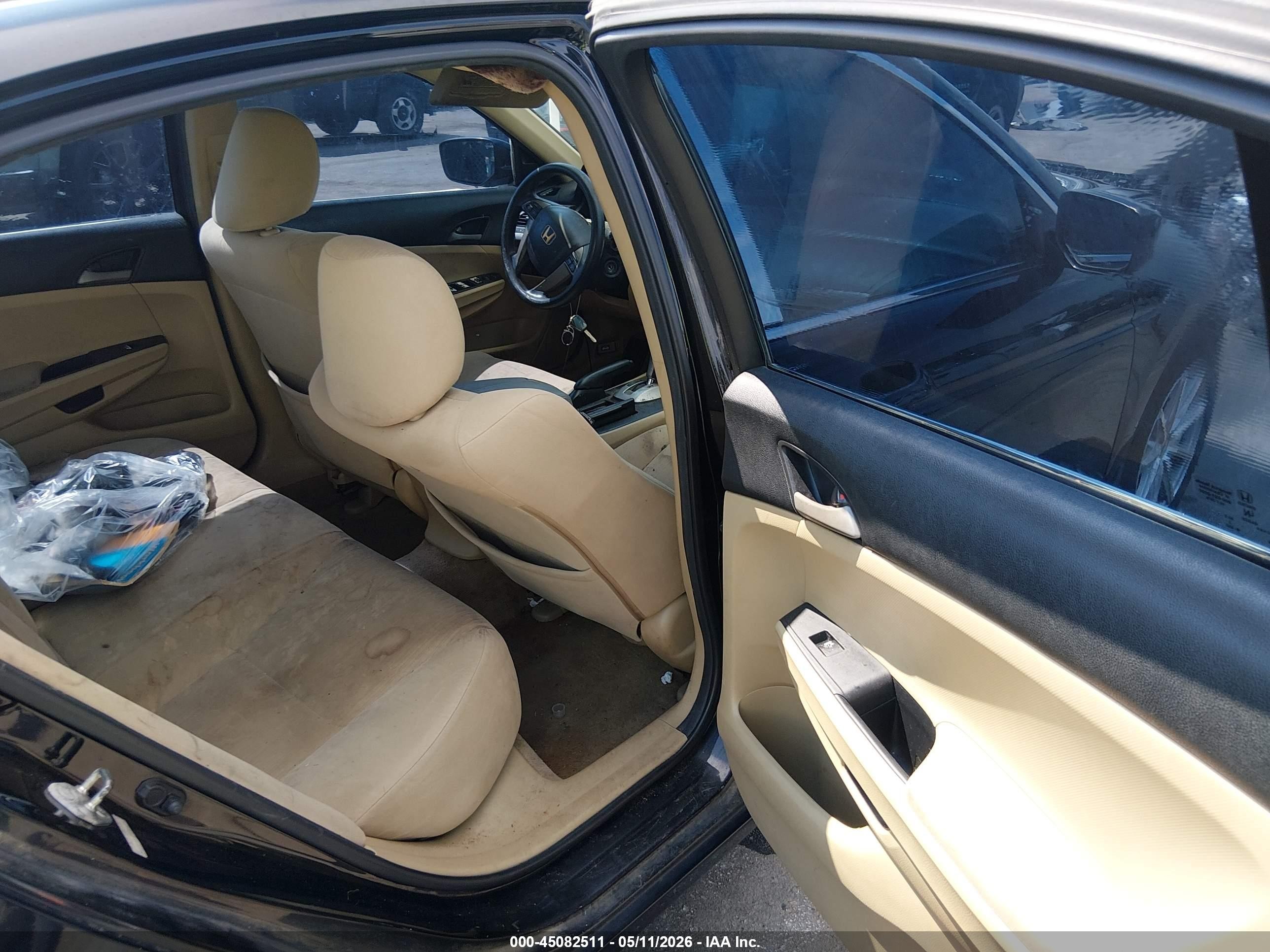 2011 Honda Accord 2.4 Lx Black vin: 1HGCP2F31BA094183