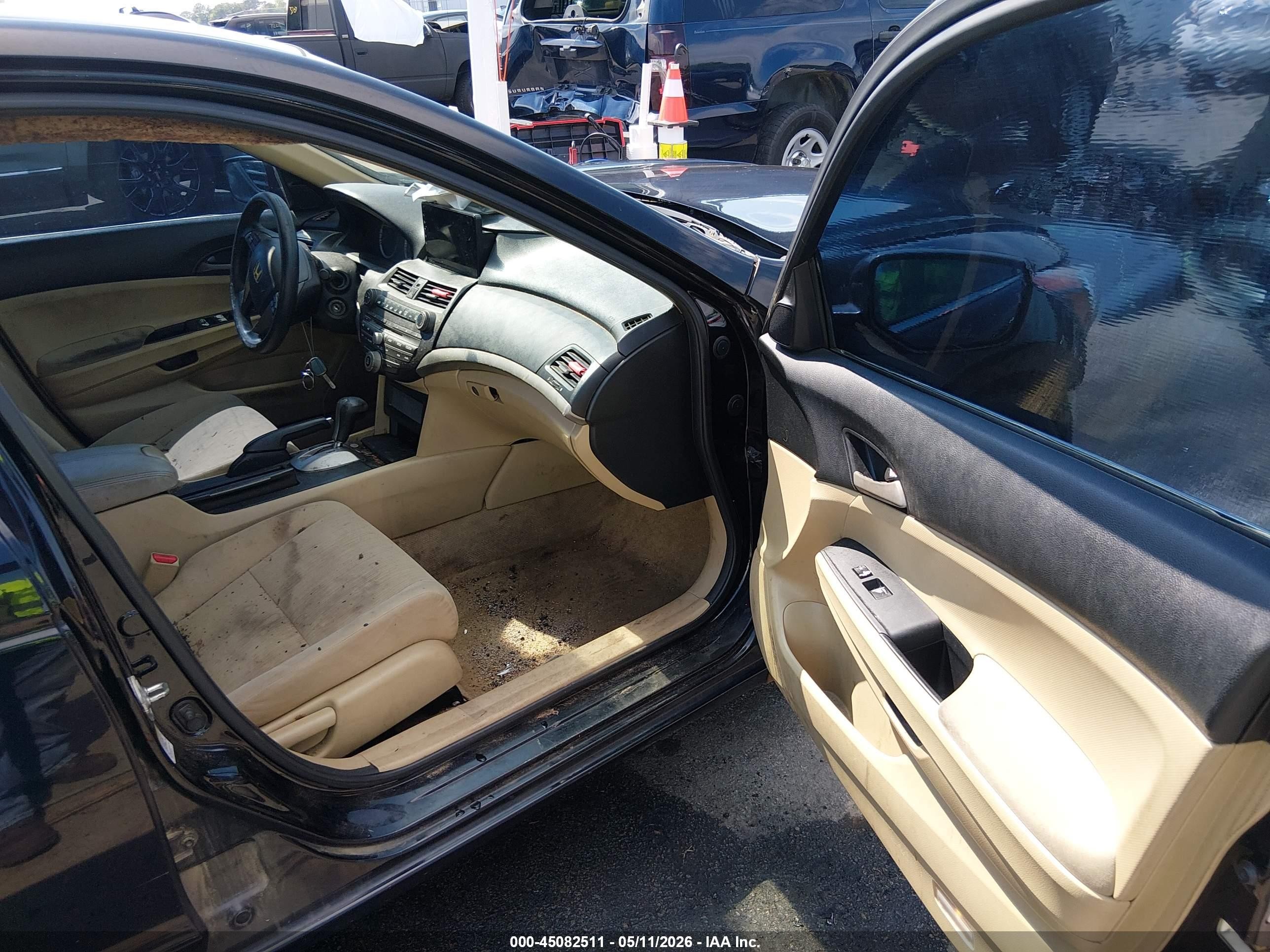 2011 Honda Accord 2.4 Lx Black vin: 1HGCP2F31BA094183