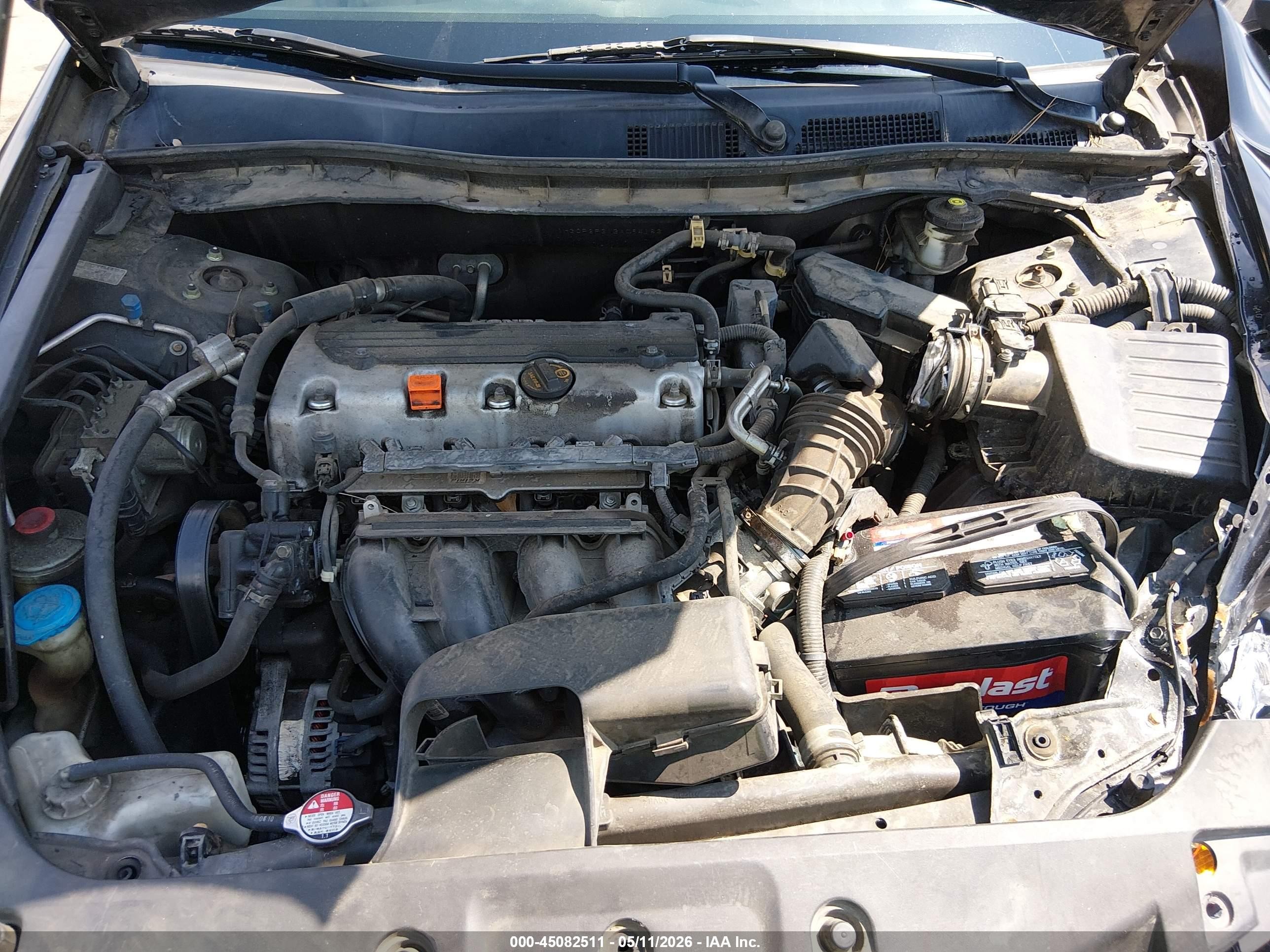 2011 Honda Accord 2.4 Lx Black vin: 1HGCP2F31BA094183