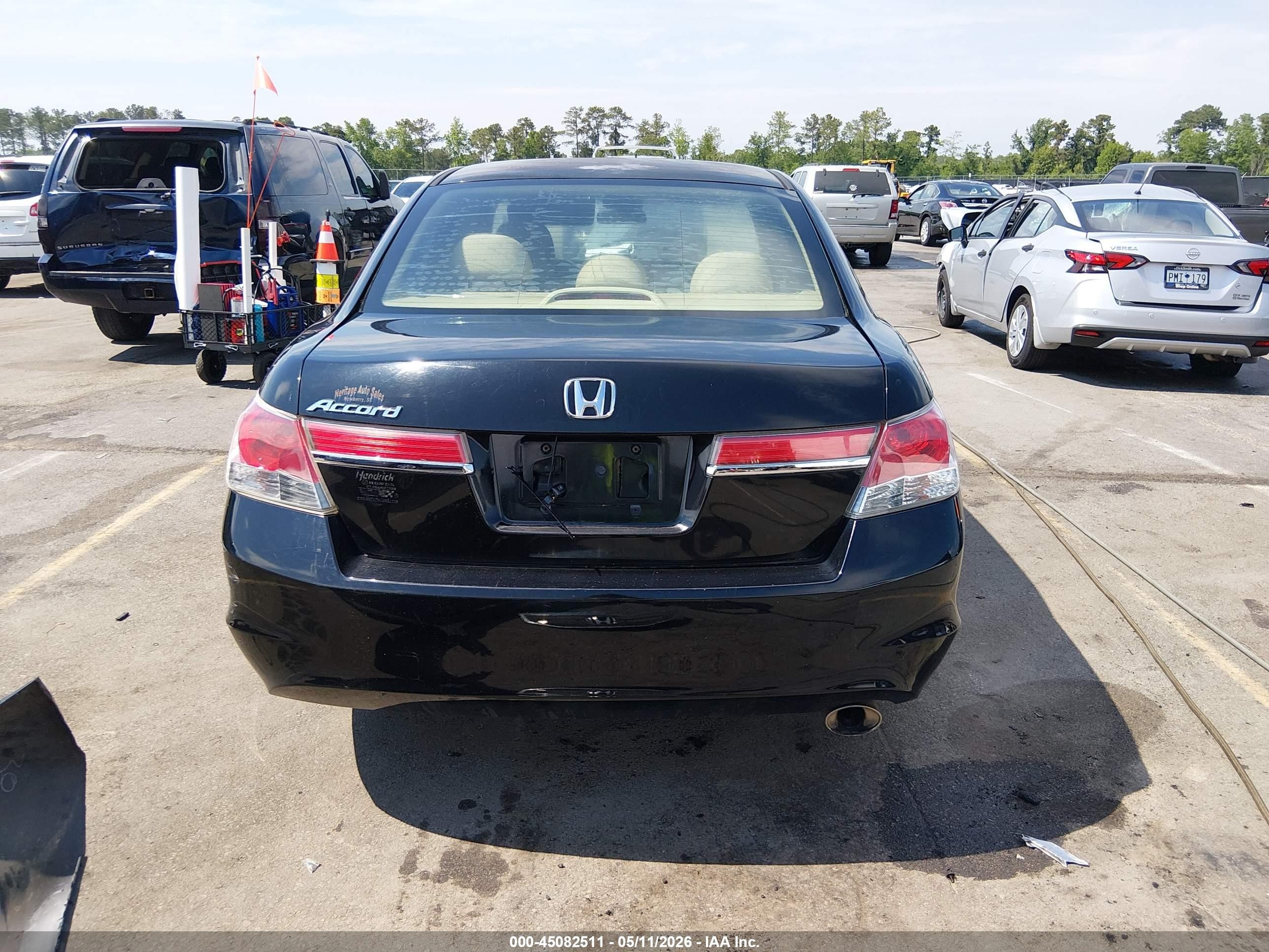 2011 Honda Accord 2.4 Lx Black vin: 1HGCP2F31BA094183