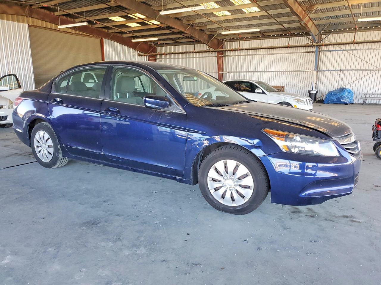 2011 Honda Accord Lx Blue vin: 1HGCP2F31BA118773