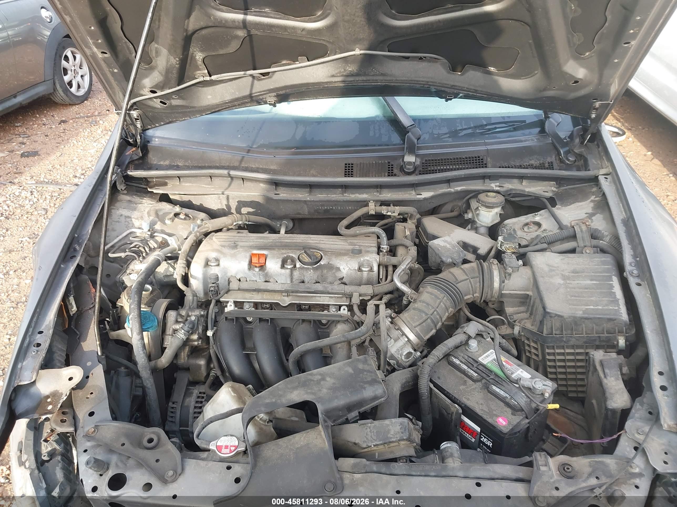 2011 Honda Accord 2.4 Lx Gray vin: 1HGCP2F31BA125044