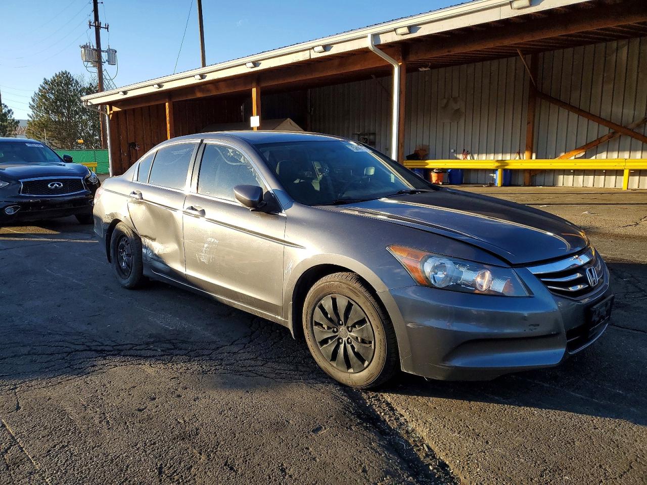 2011 Honda Accord Lx Gray vin: 1HGCP2F31BA125173