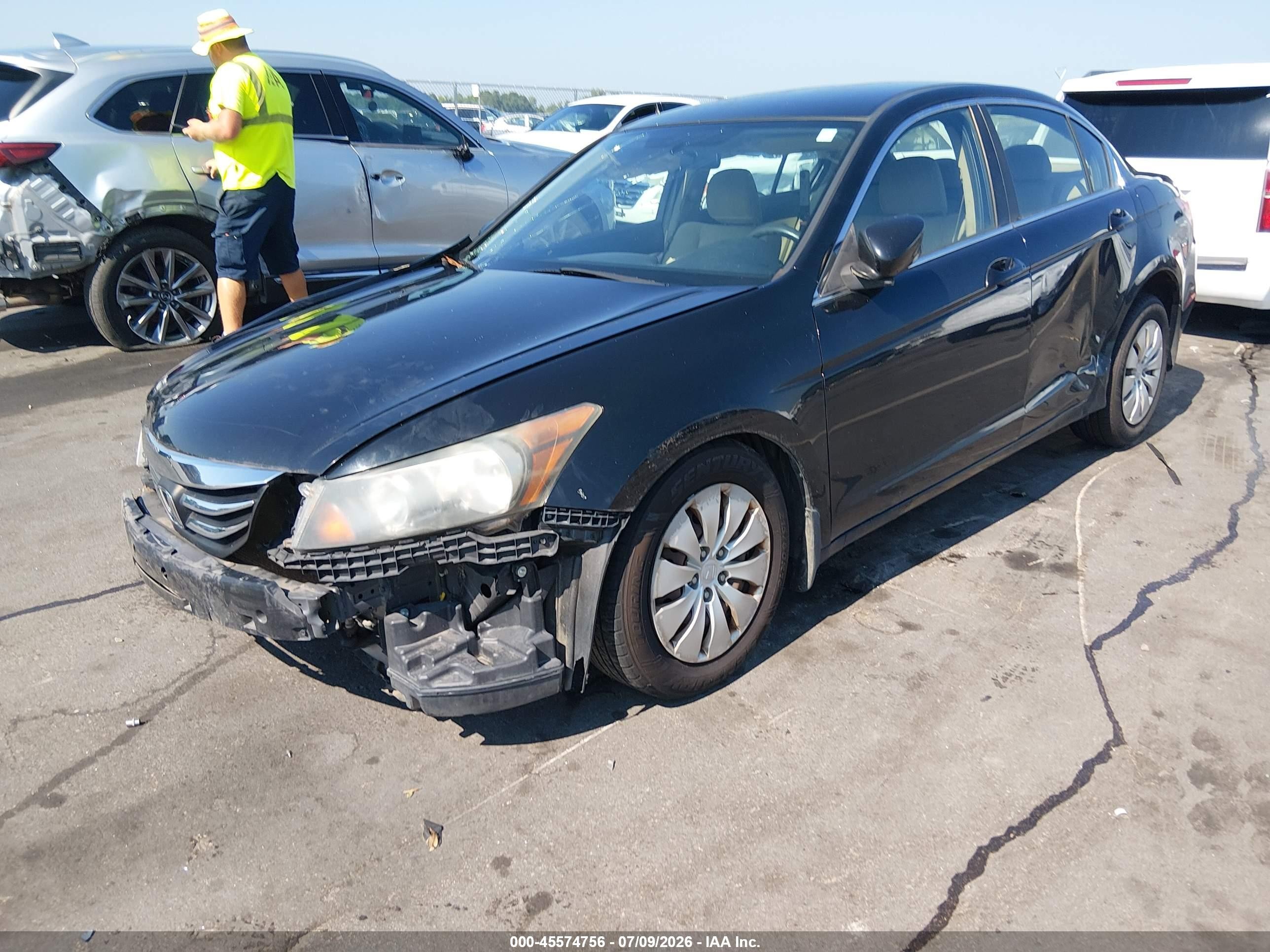 2011 Honda Accord 2.4 Lx Black vin: 1HGCP2F31BA139316