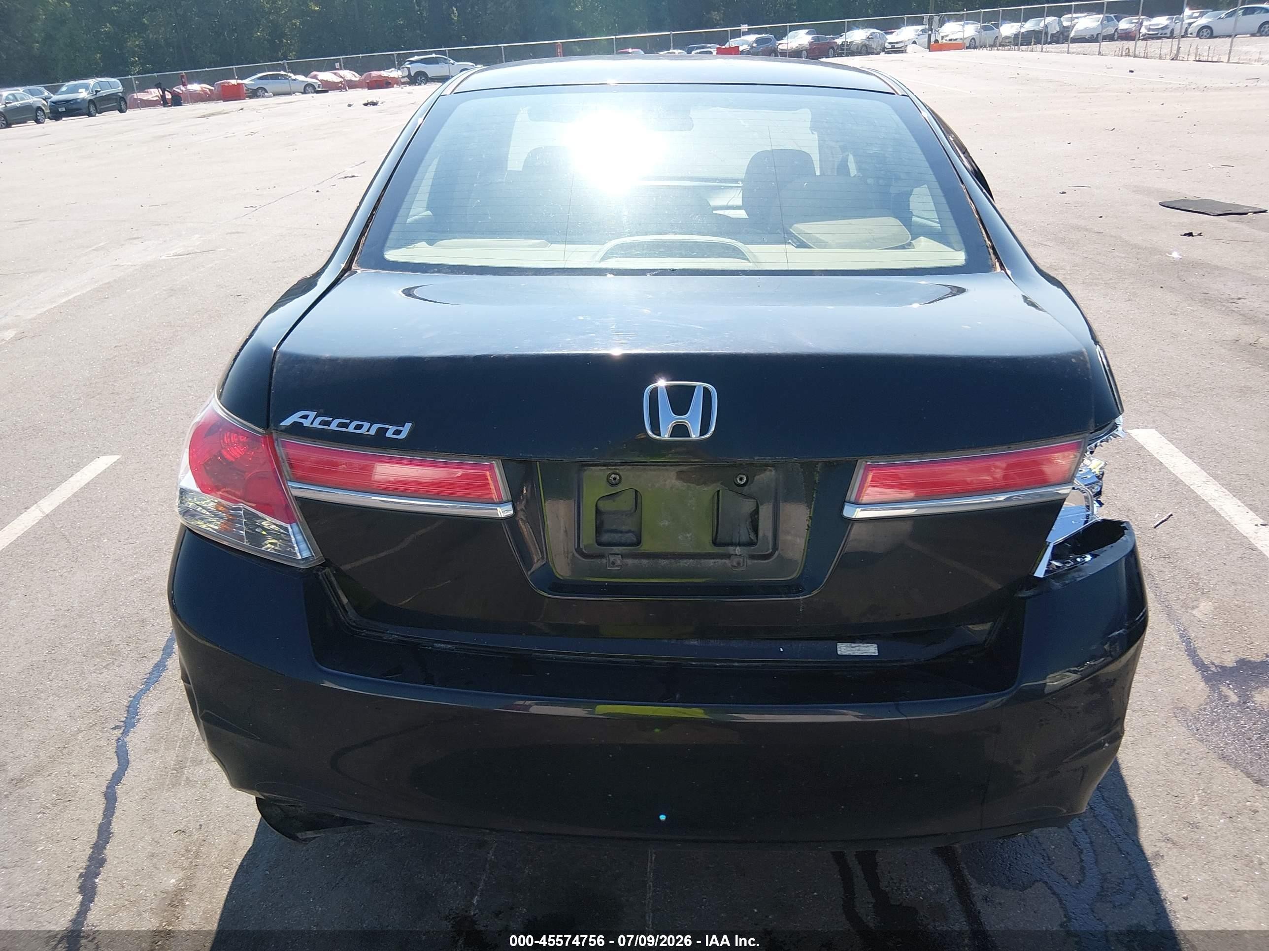 2011 Honda Accord 2.4 Lx Black vin: 1HGCP2F31BA139316