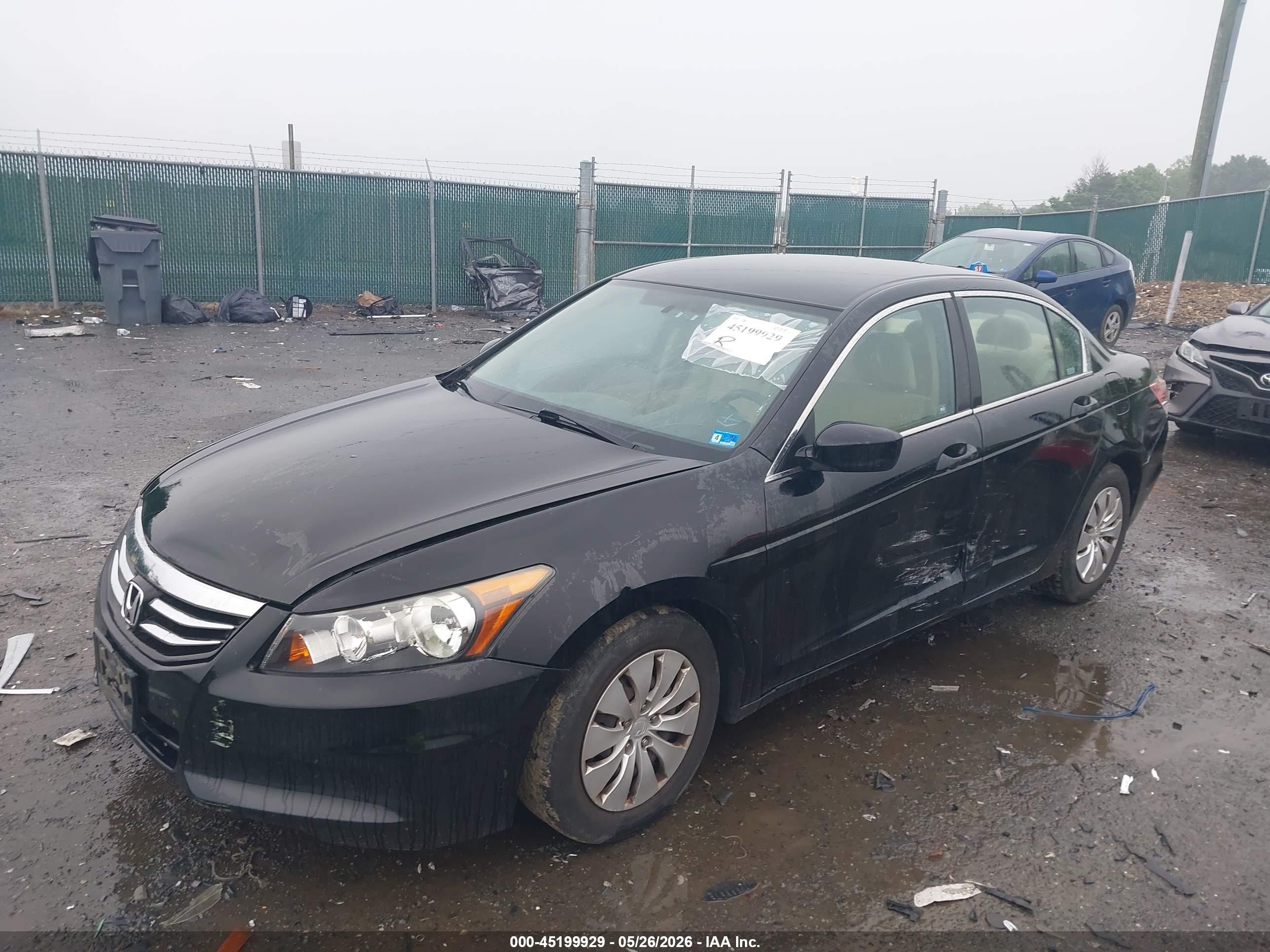 2011 Honda Accord 2.4 Lx Black vin: 1HGCP2F31BA156018