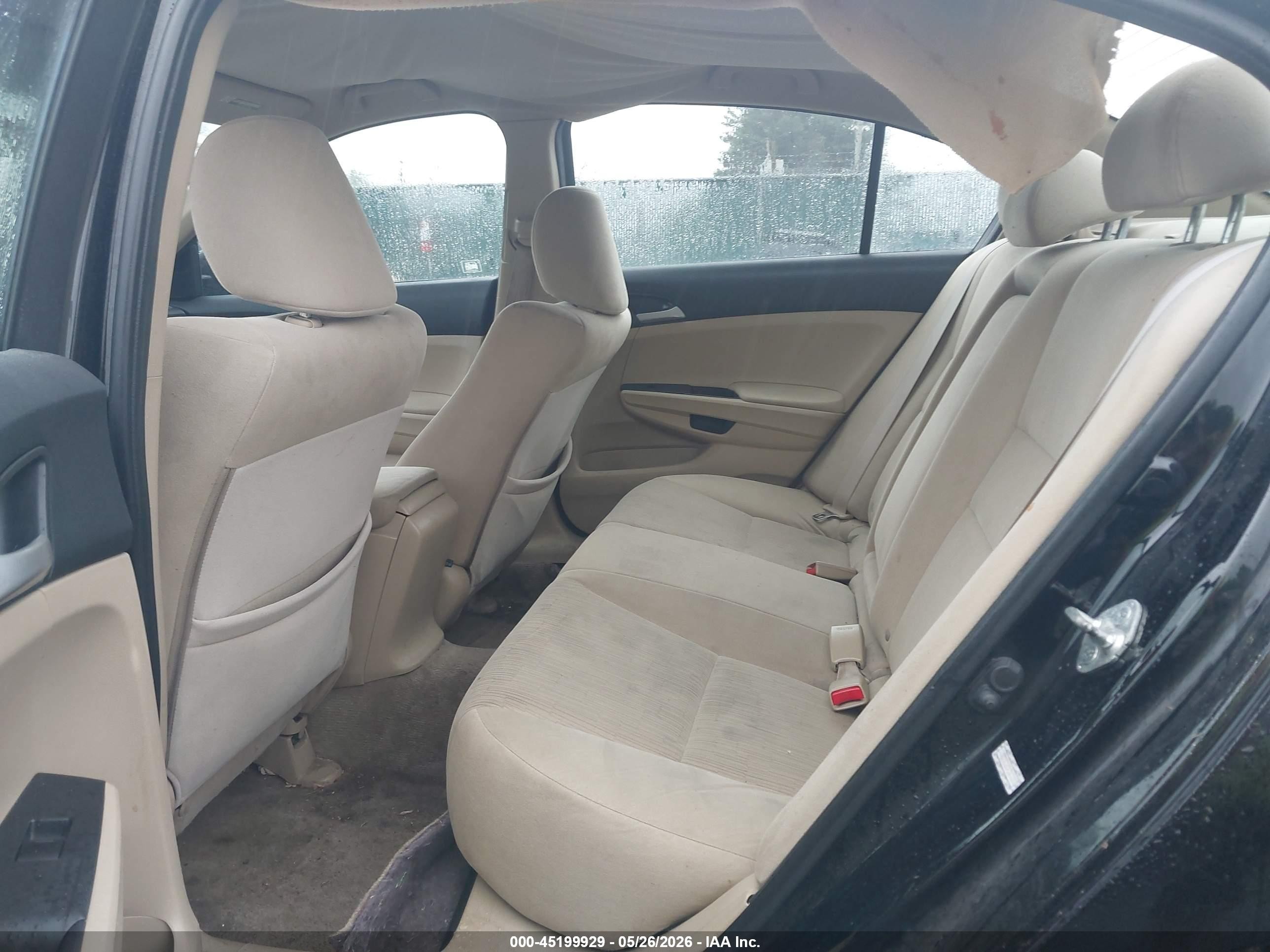 2011 Honda Accord 2.4 Lx Black vin: 1HGCP2F31BA156018
