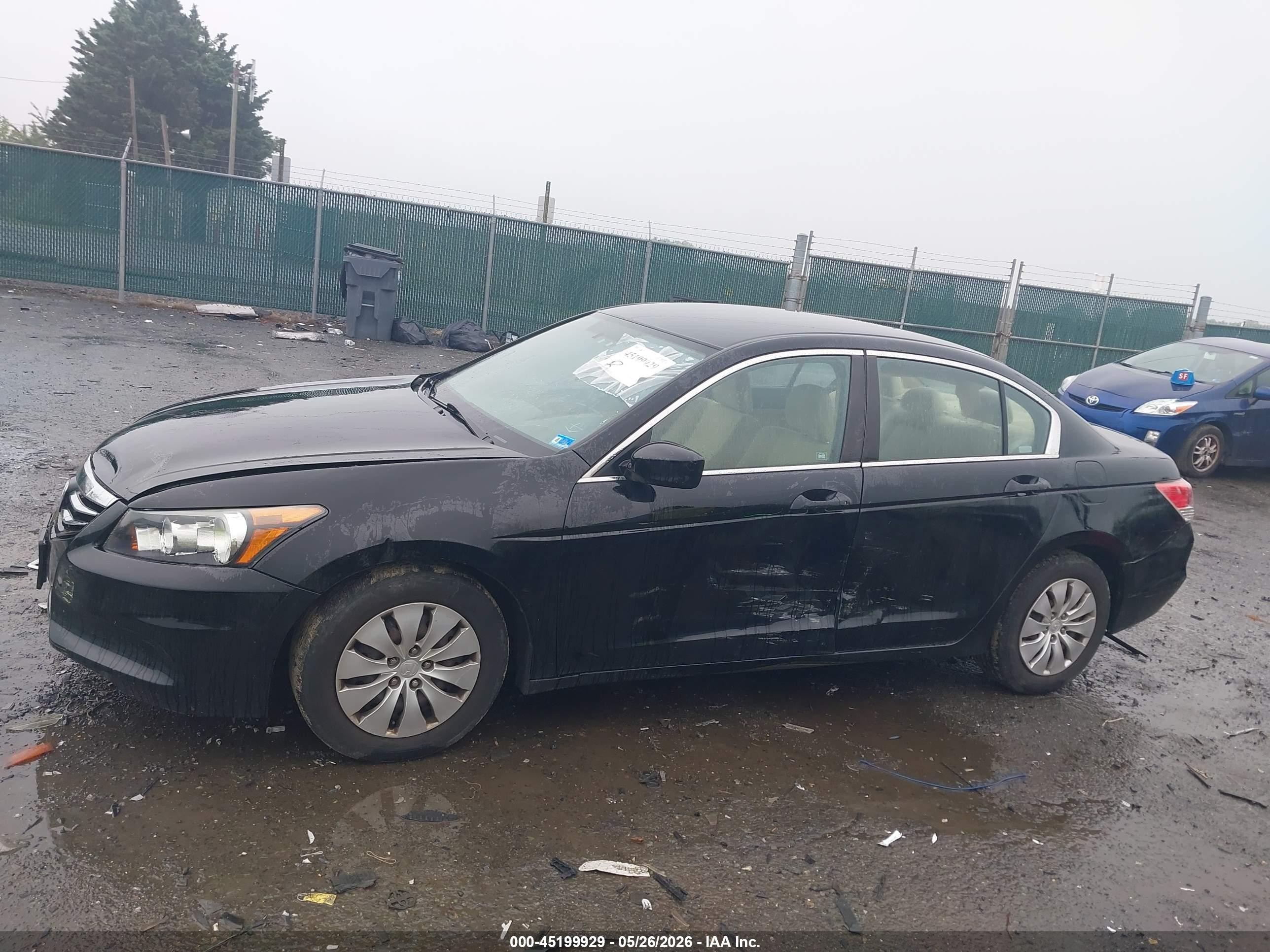 2011 Honda Accord 2.4 Lx Black vin: 1HGCP2F31BA156018