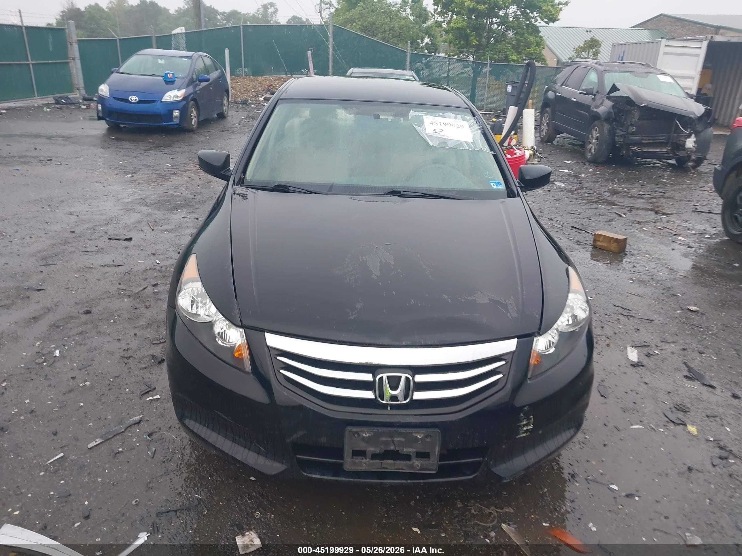 2011 Honda Accord 2.4 Lx Black vin: 1HGCP2F31BA156018