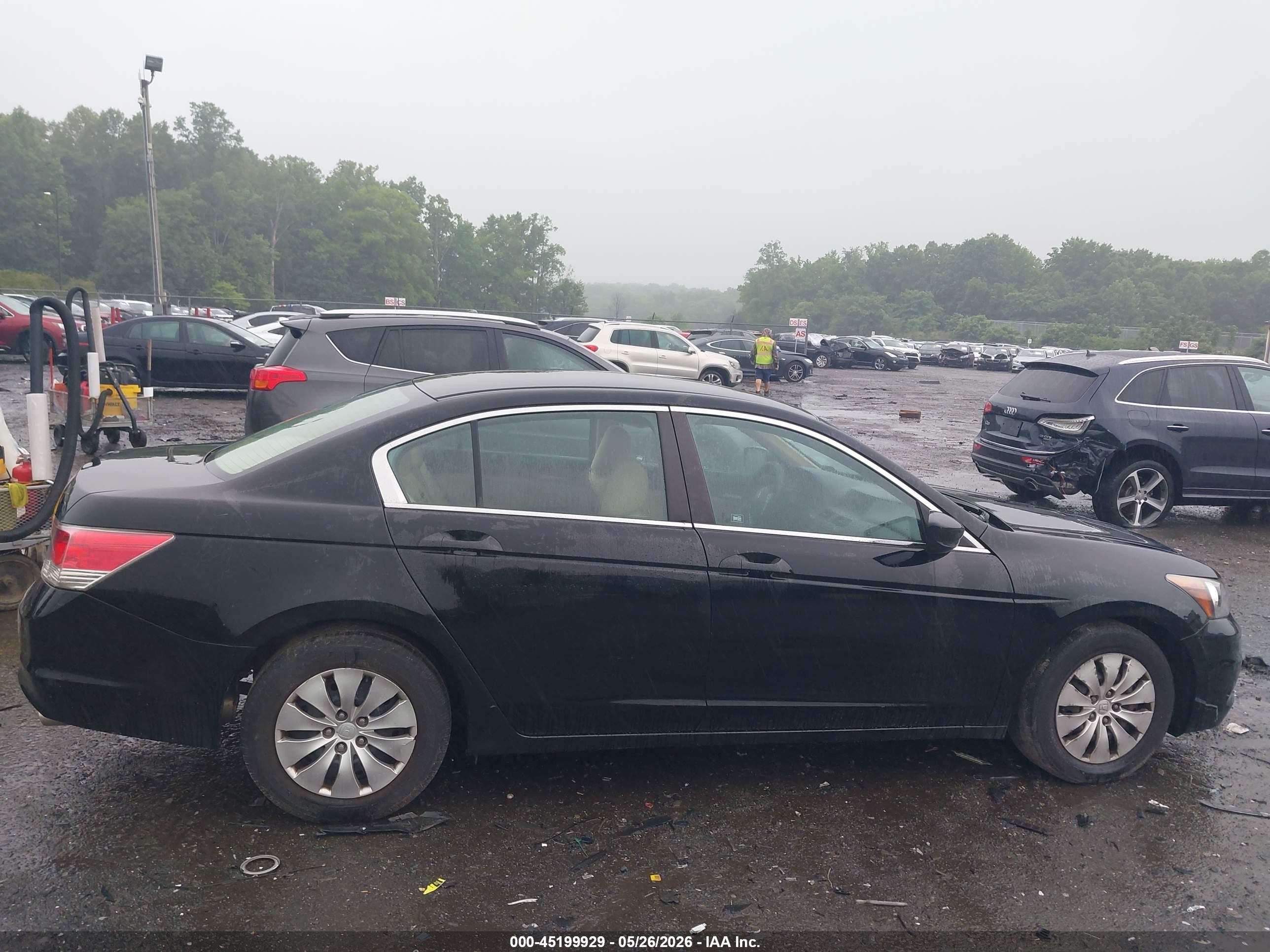 2011 Honda Accord 2.4 Lx Black vin: 1HGCP2F31BA156018