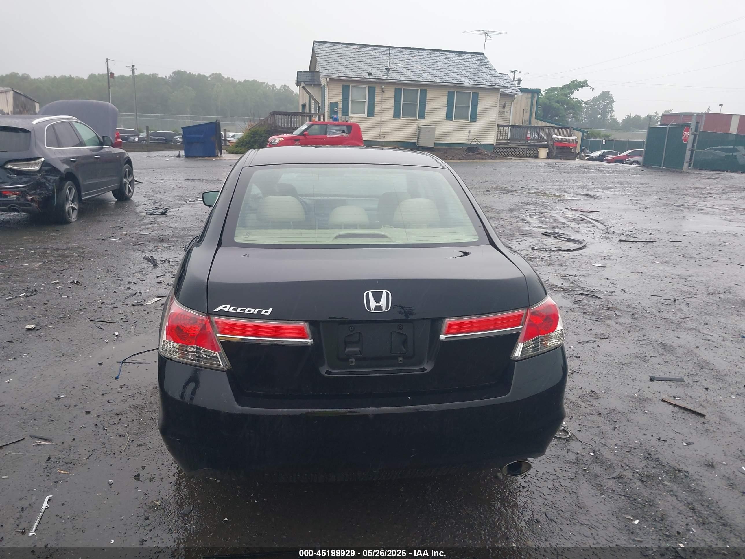 2011 Honda Accord 2.4 Lx Black vin: 1HGCP2F31BA156018