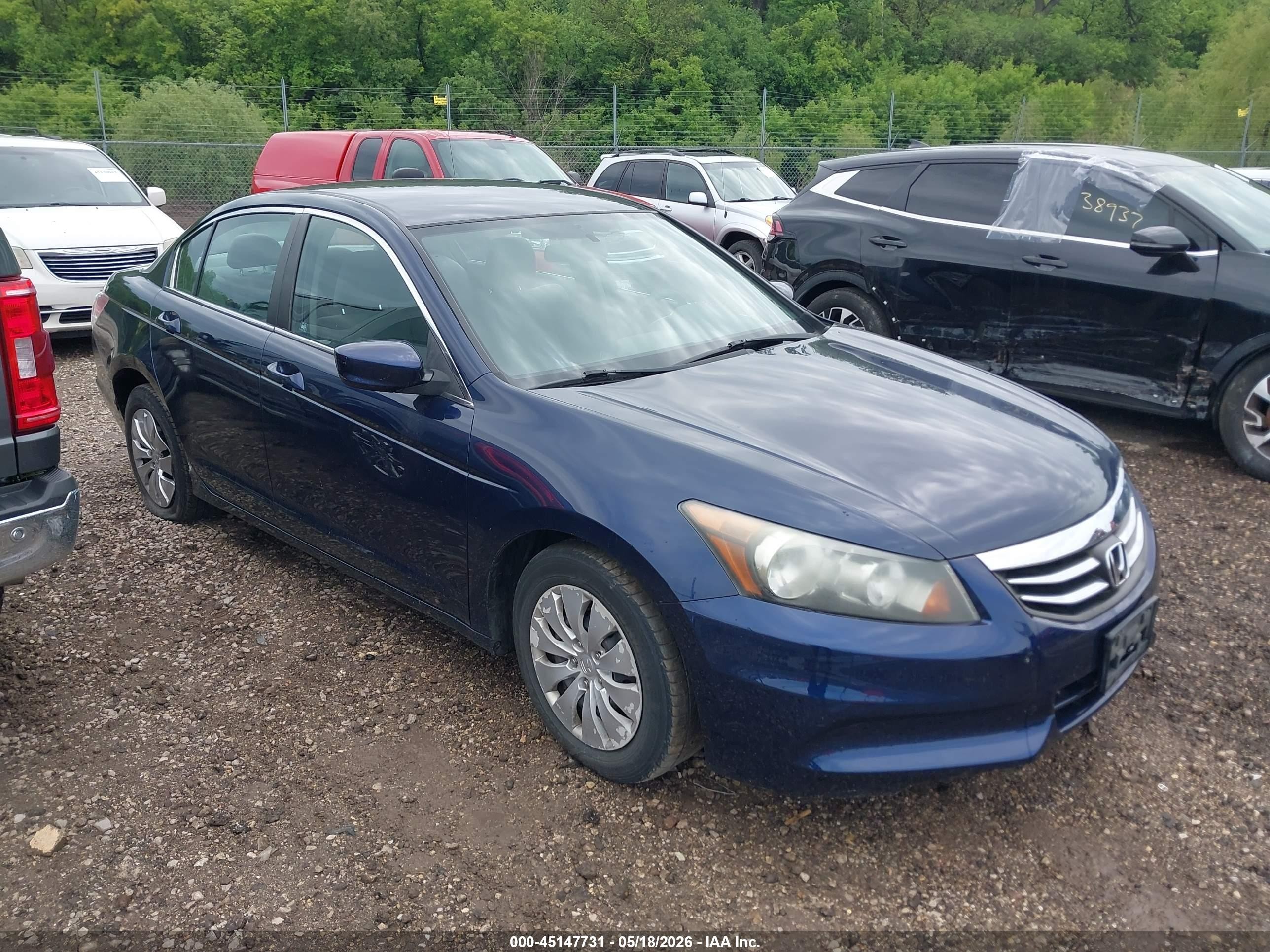 2012 Honda Accord 2.4 Lx Dark Blue vin: 1HGCP2F31CA007755