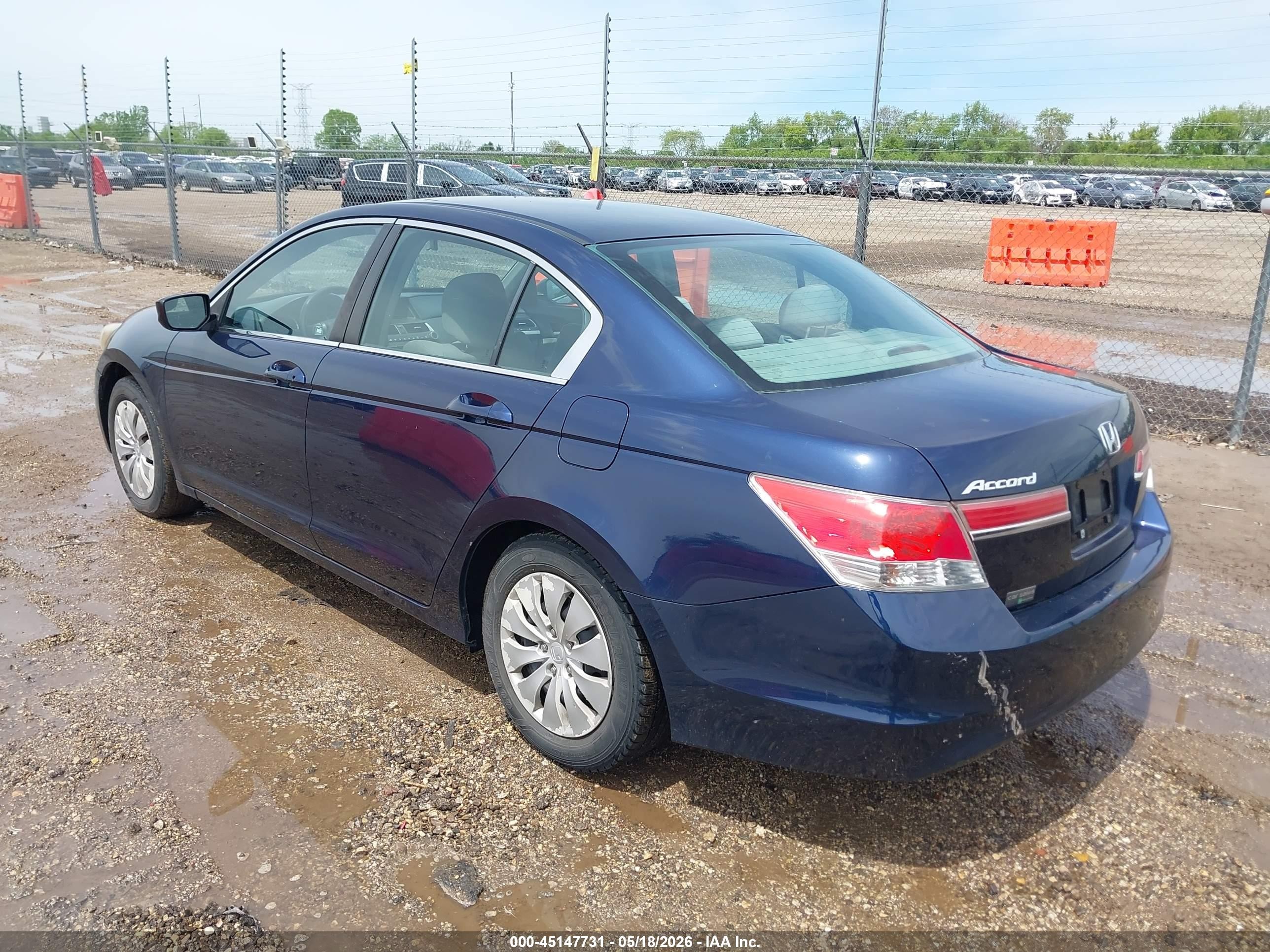 2012 Honda Accord 2.4 Lx Dark Blue vin: 1HGCP2F31CA007755