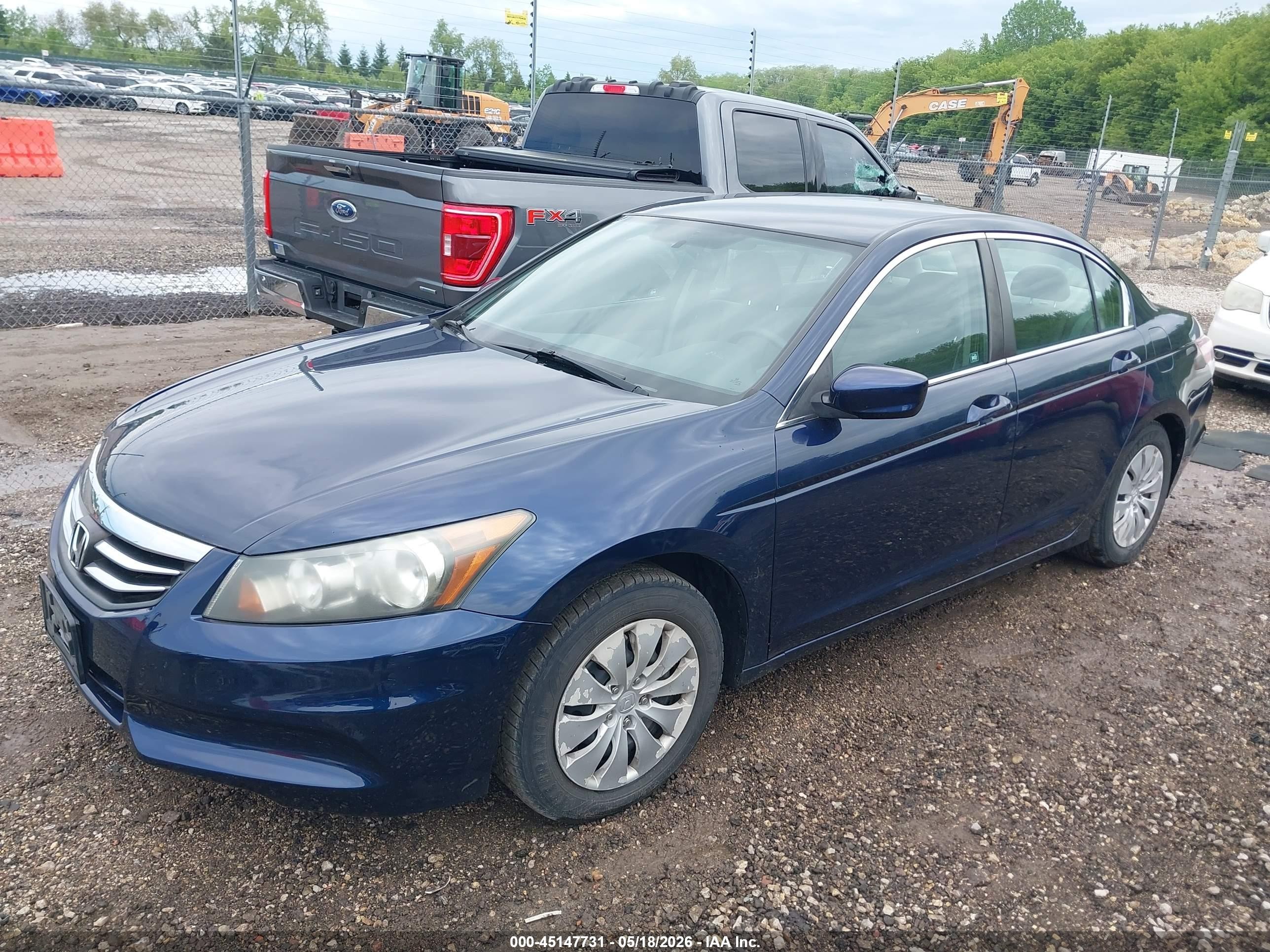 2012 Honda Accord 2.4 Lx Dark Blue vin: 1HGCP2F31CA007755