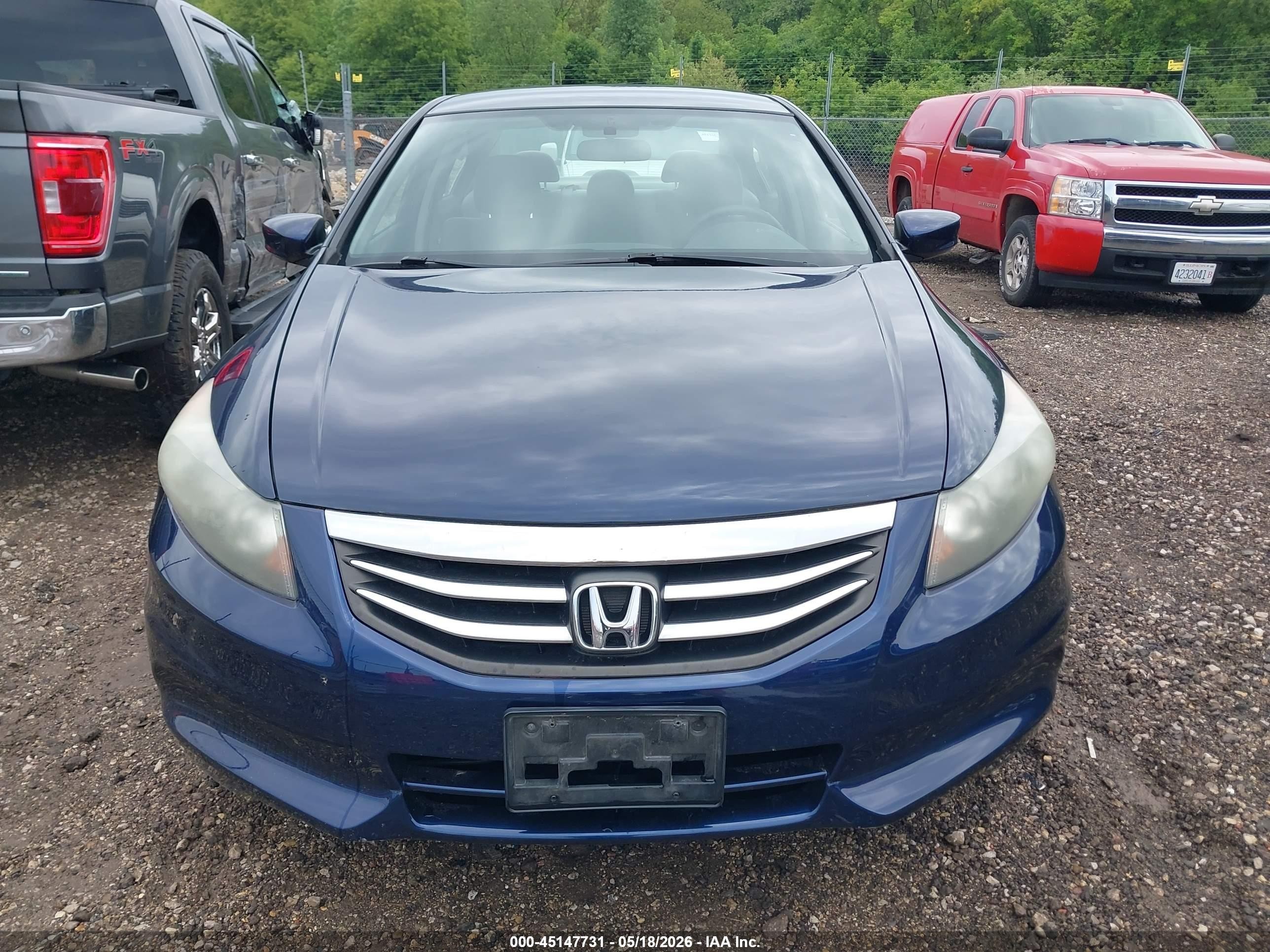 2012 Honda Accord 2.4 Lx Dark Blue vin: 1HGCP2F31CA007755