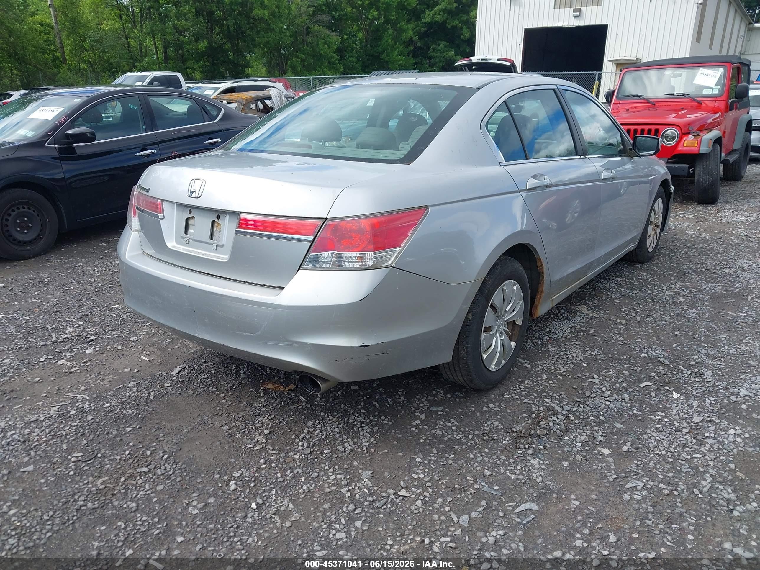 2012 Honda Accord 2.4 Lx Silver vin: 1HGCP2F31CA034874