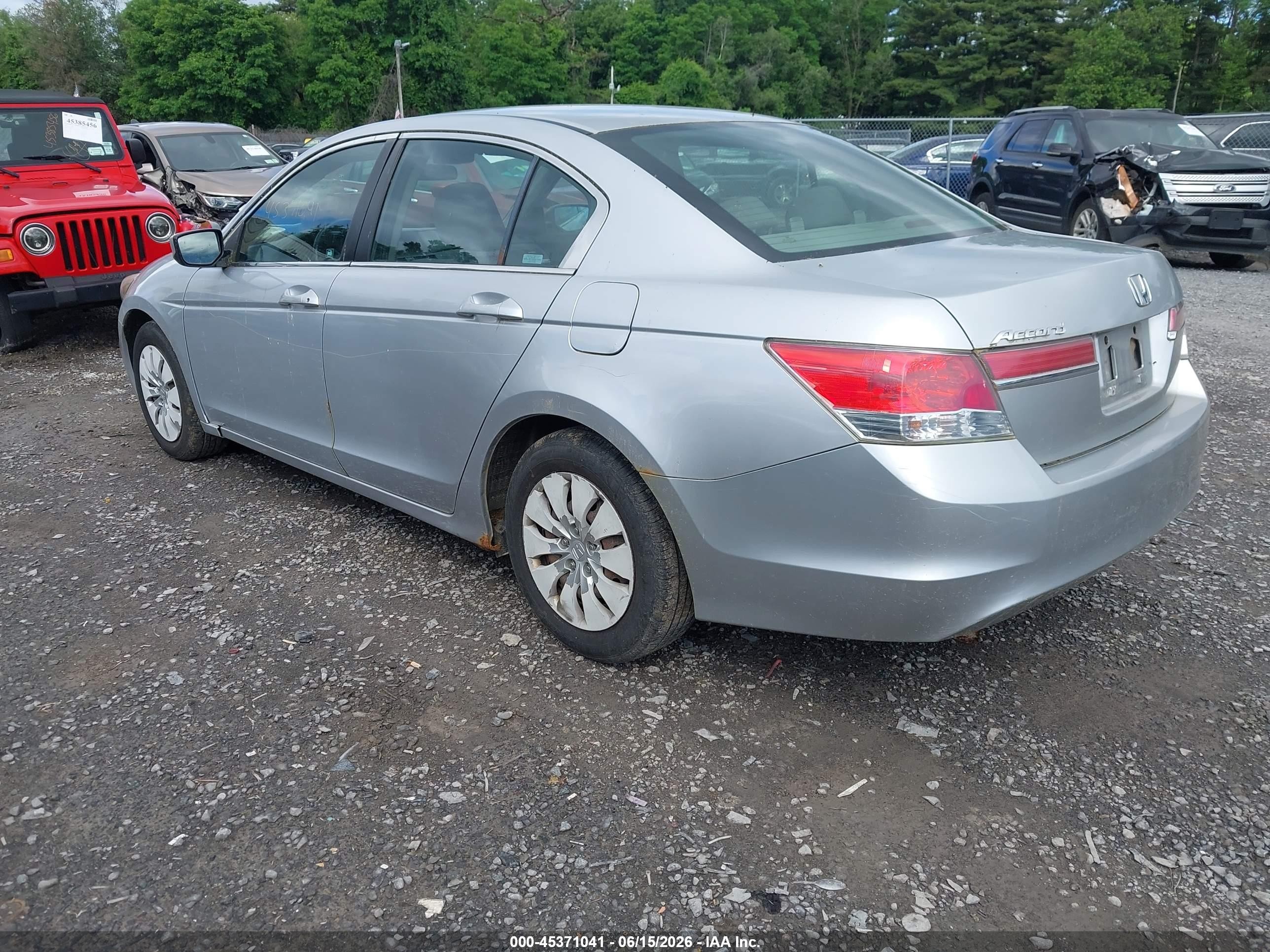 2012 Honda Accord 2.4 Lx Silver vin: 1HGCP2F31CA034874