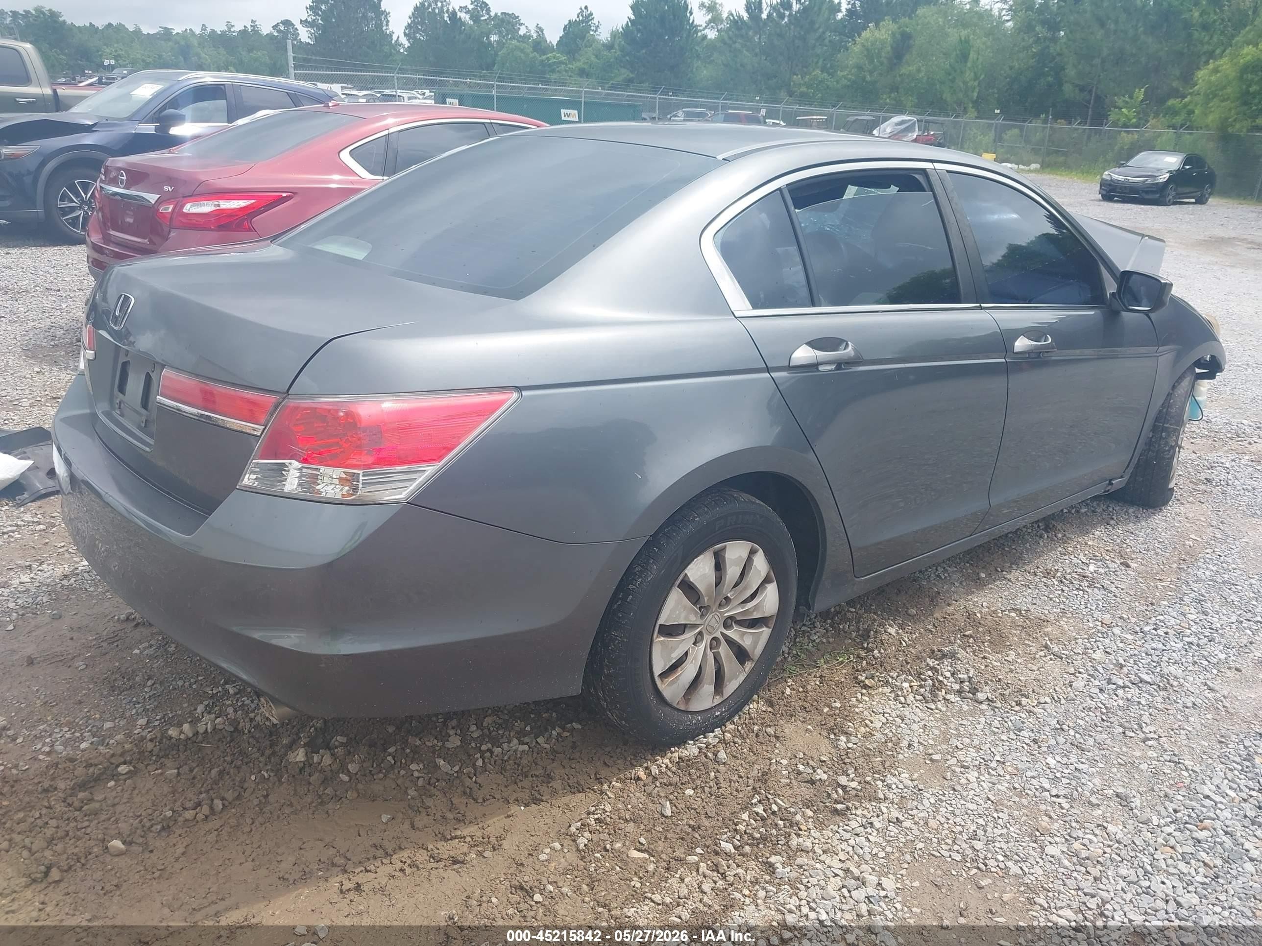 2012 Honda Accord 2.4 Lx Gray vin: 1HGCP2F31CA108360