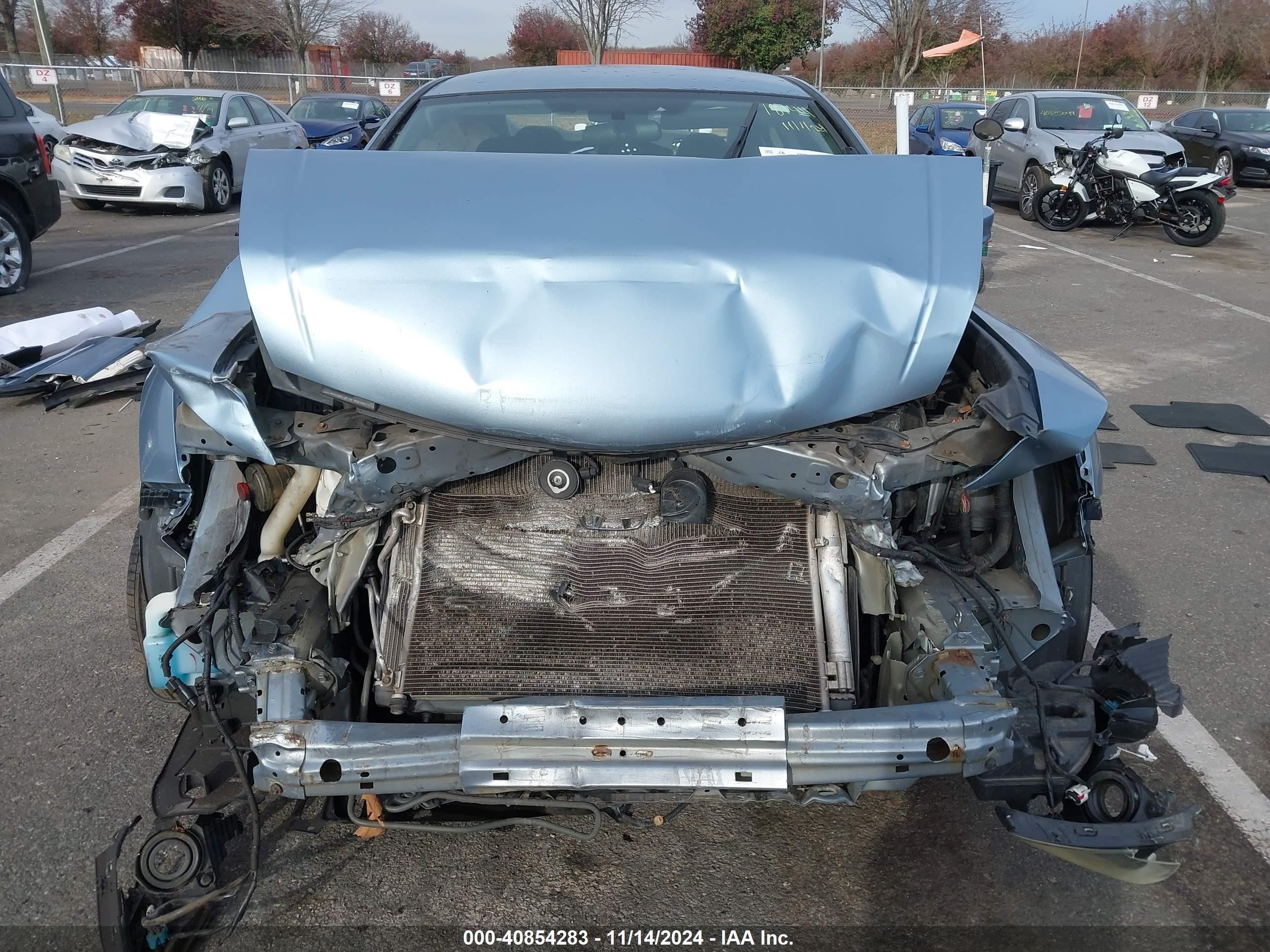 2012 Honda Accord 2.4 Lx Blue vin: 1HGCP2F31CA116894