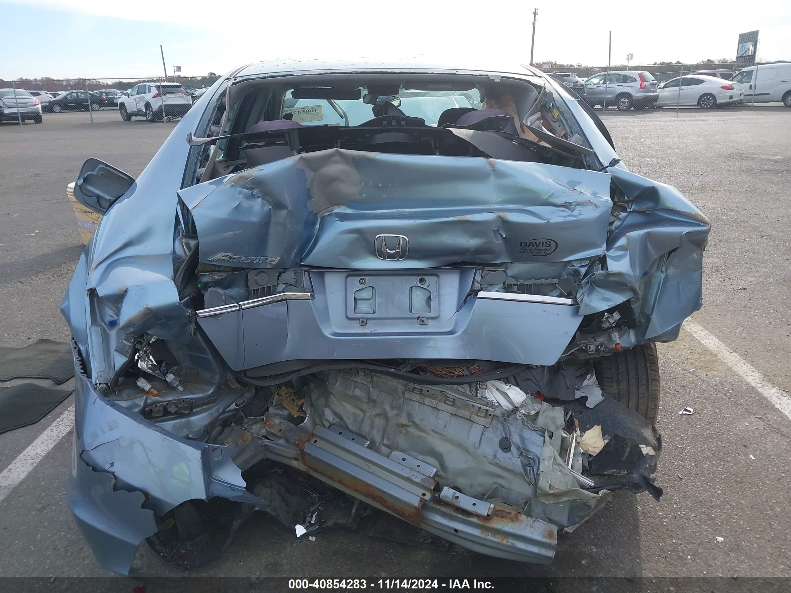 2012 Honda Accord 2.4 Lx Blue vin: 1HGCP2F31CA116894