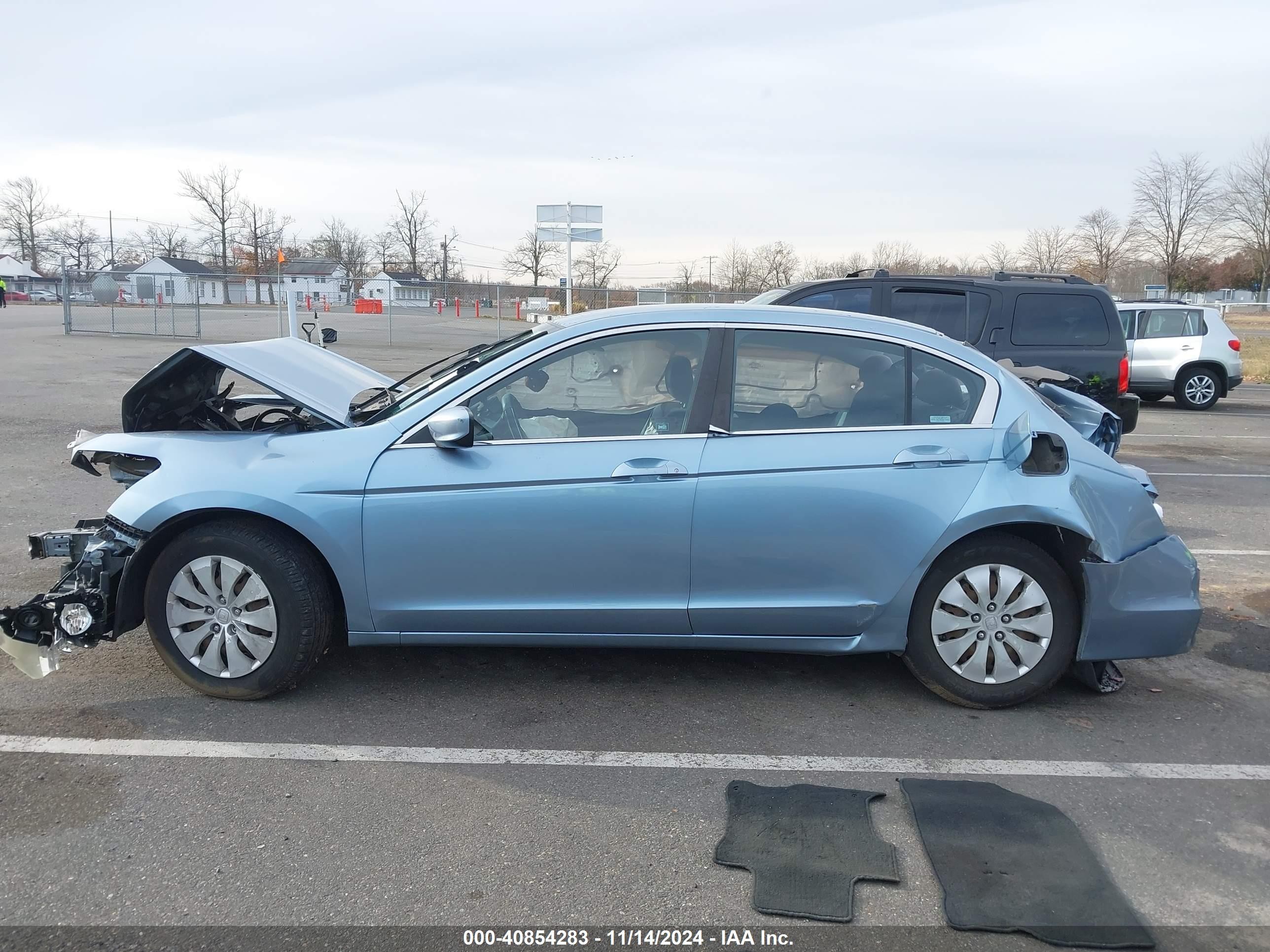 2012 Honda Accord 2.4 Lx Blue vin: 1HGCP2F31CA116894