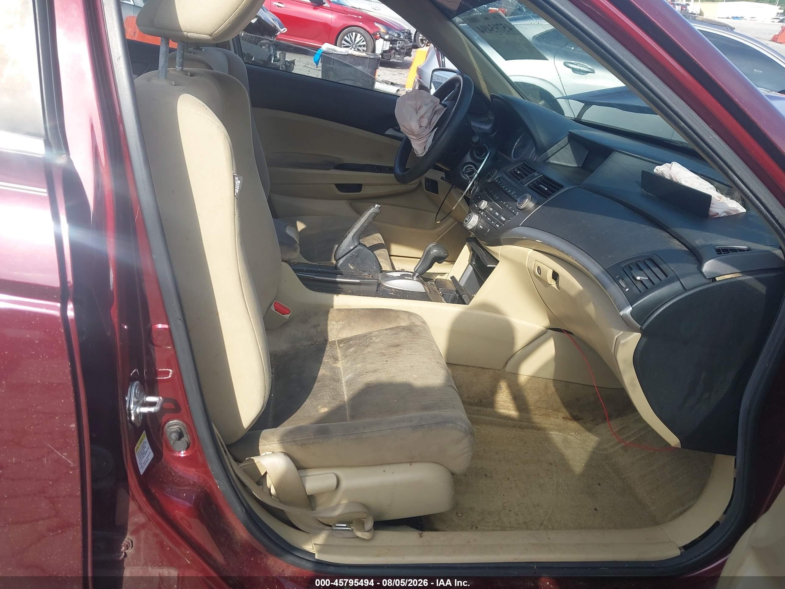 2012 Honda Accord Sdn Lx Burgundy vin: 1HGCP2F31CA157848