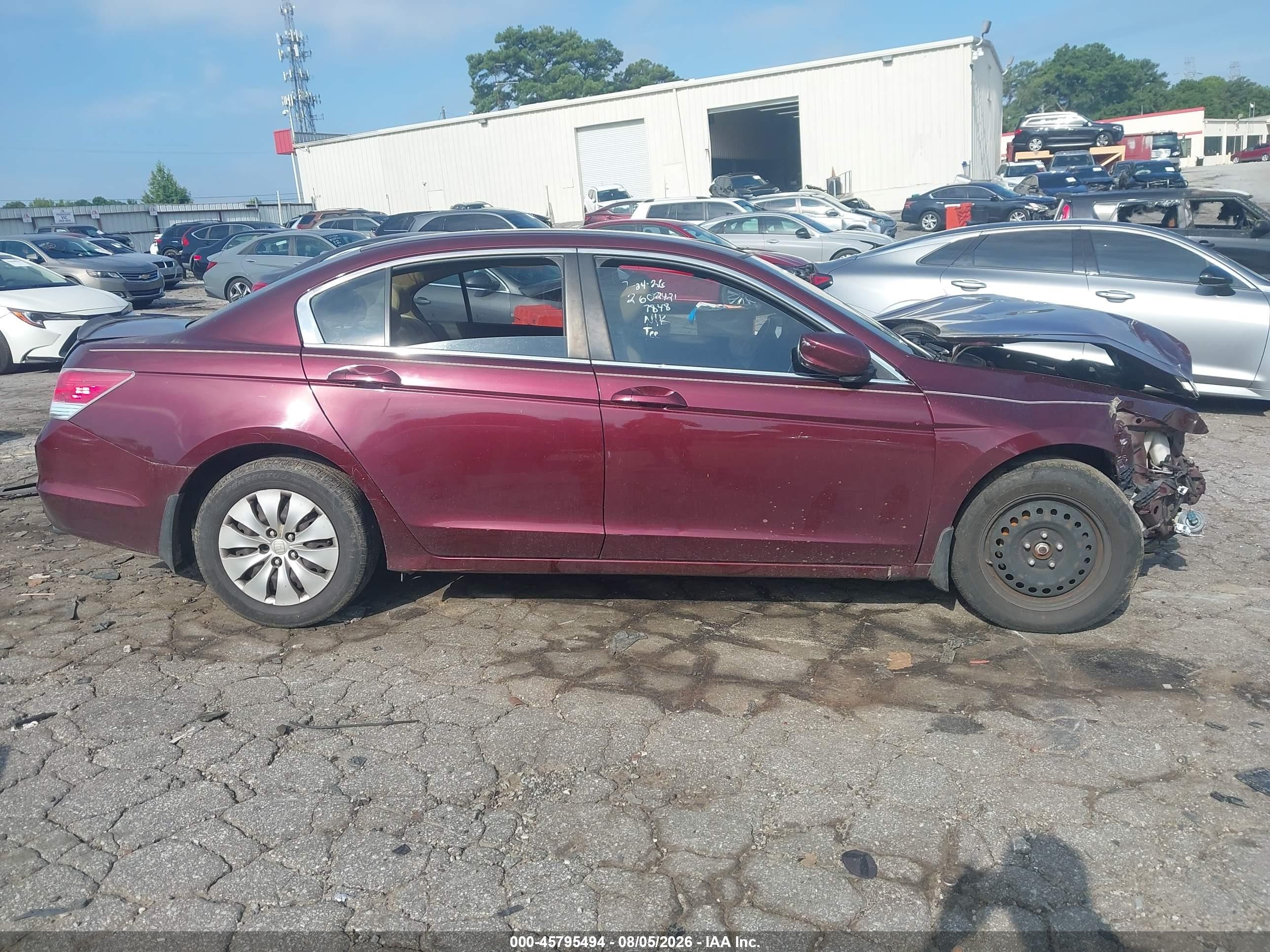 2012 Honda Accord Sdn Lx Burgundy vin: 1HGCP2F31CA157848