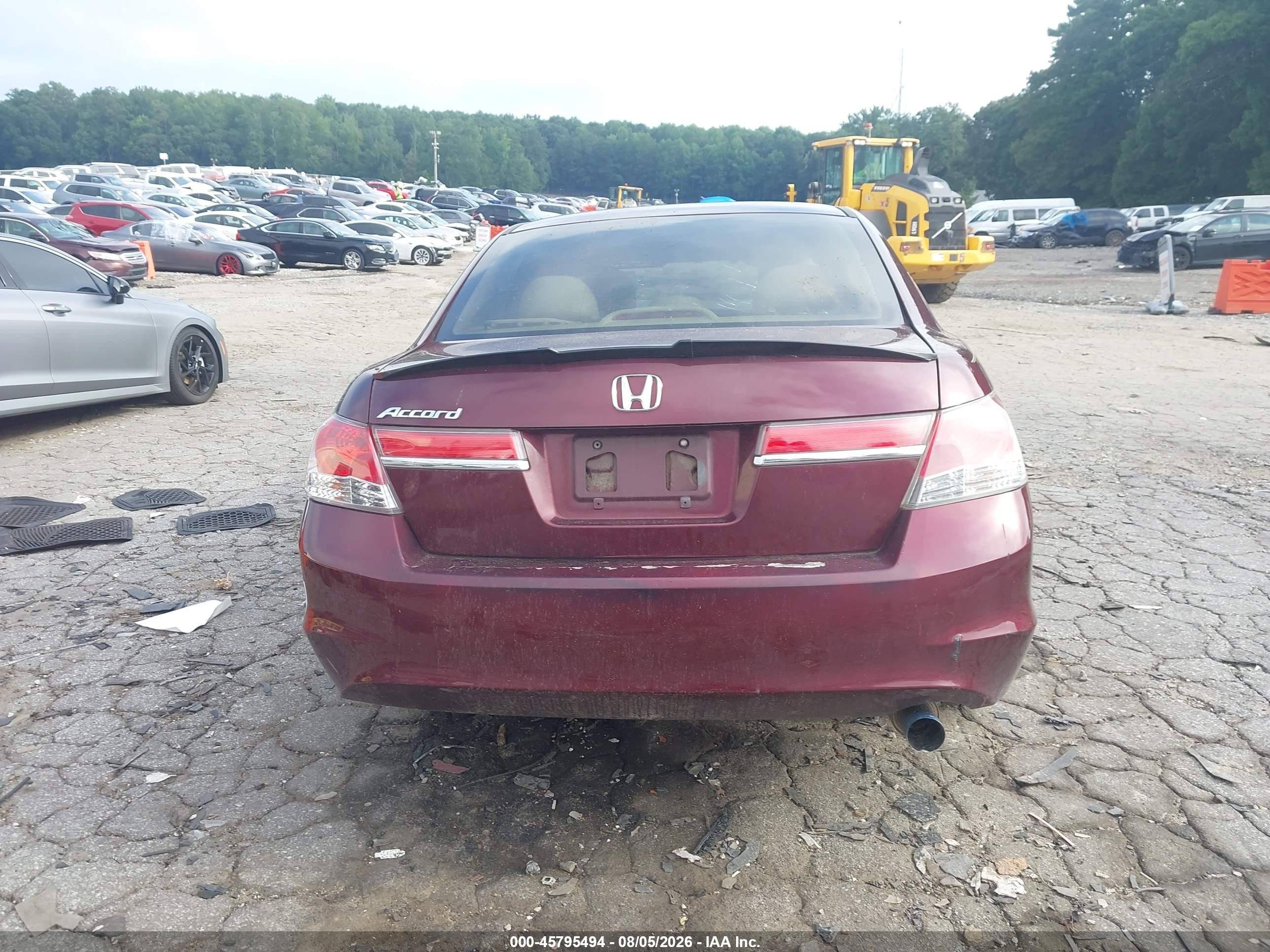 2012 Honda Accord Sdn Lx Burgundy vin: 1HGCP2F31CA157848