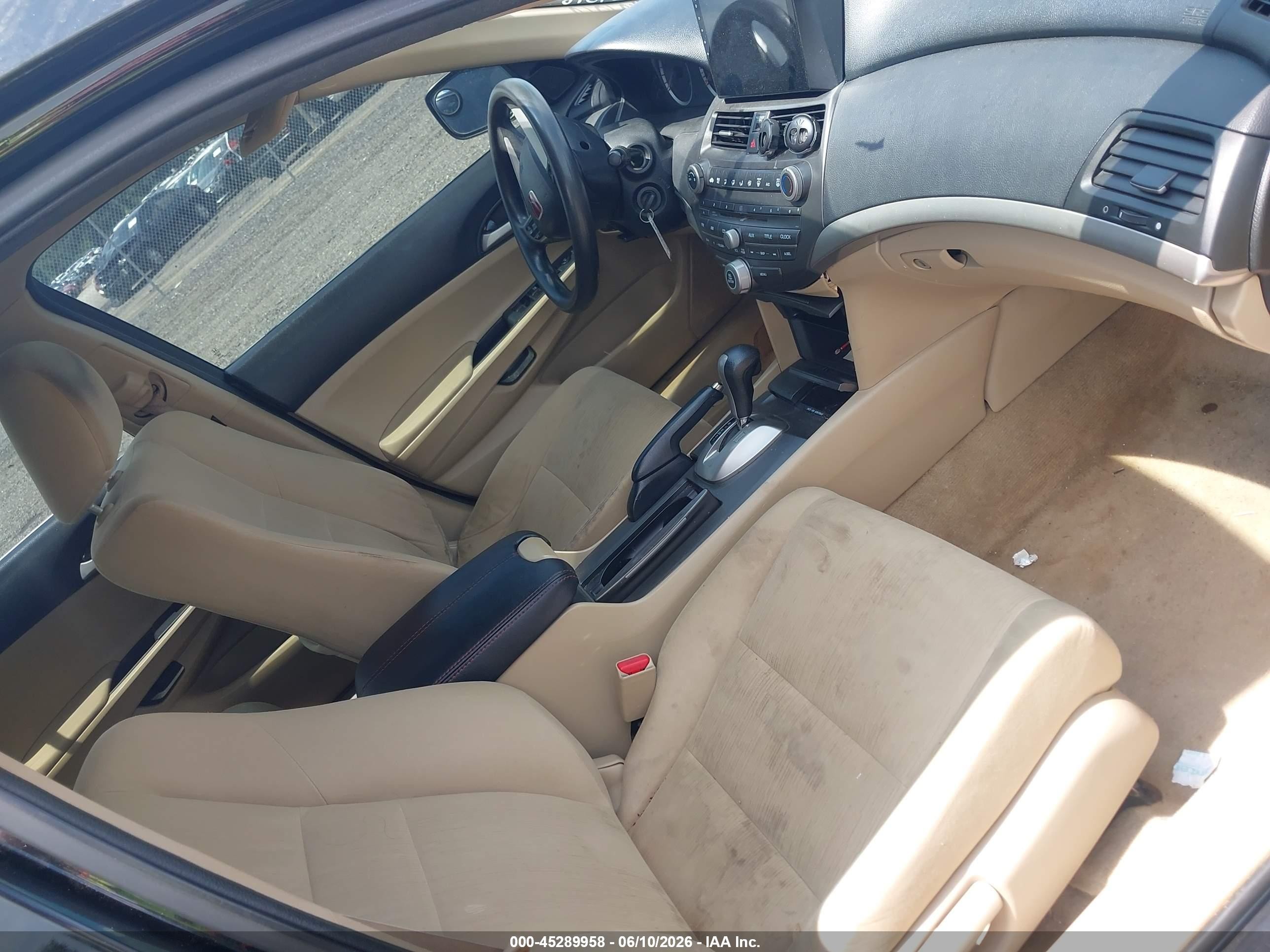 2012 Honda Accord 2.4 Lx Black vin: 1HGCP2F31CA207518