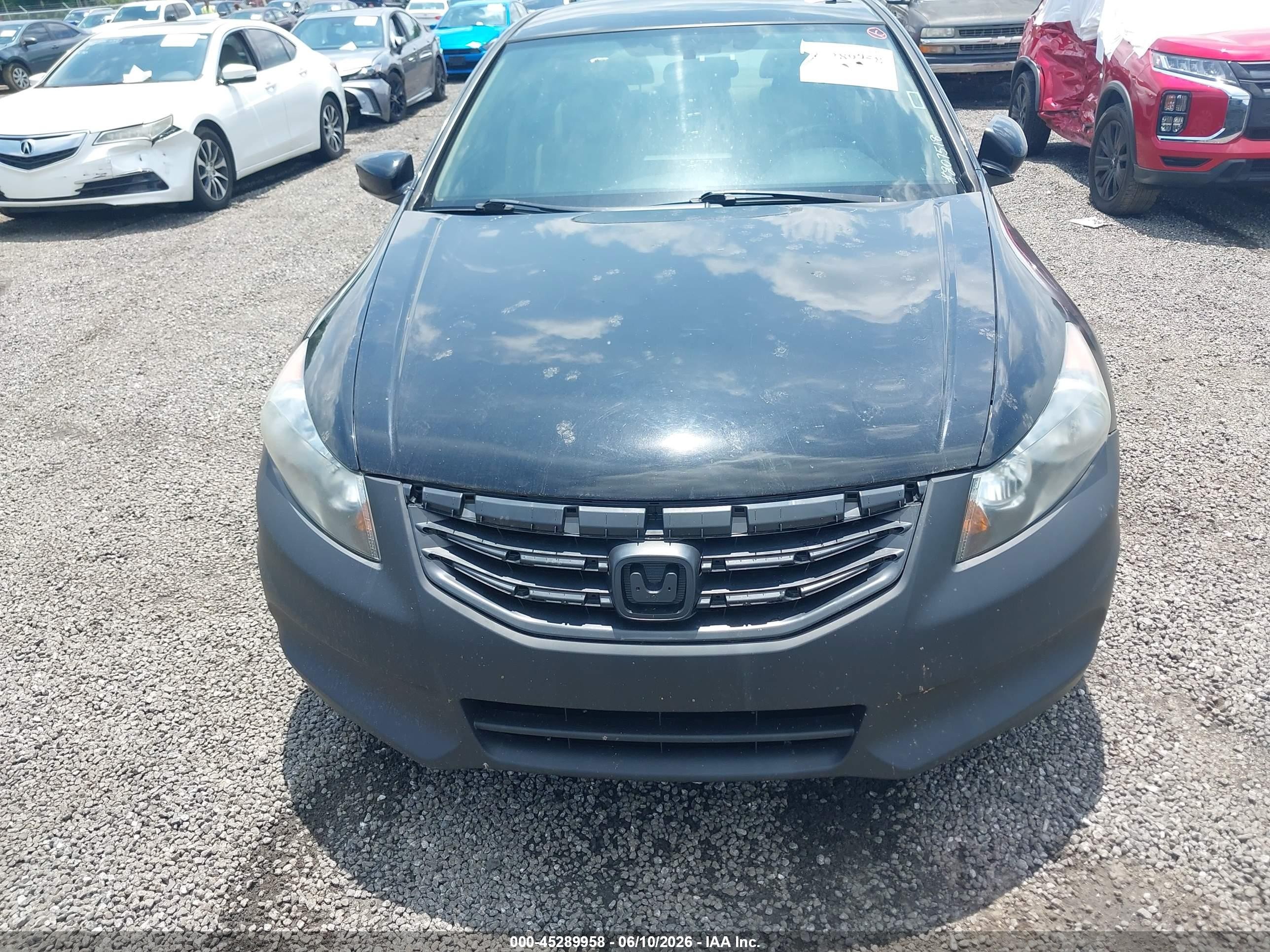 2012 Honda Accord 2.4 Lx Black vin: 1HGCP2F31CA207518