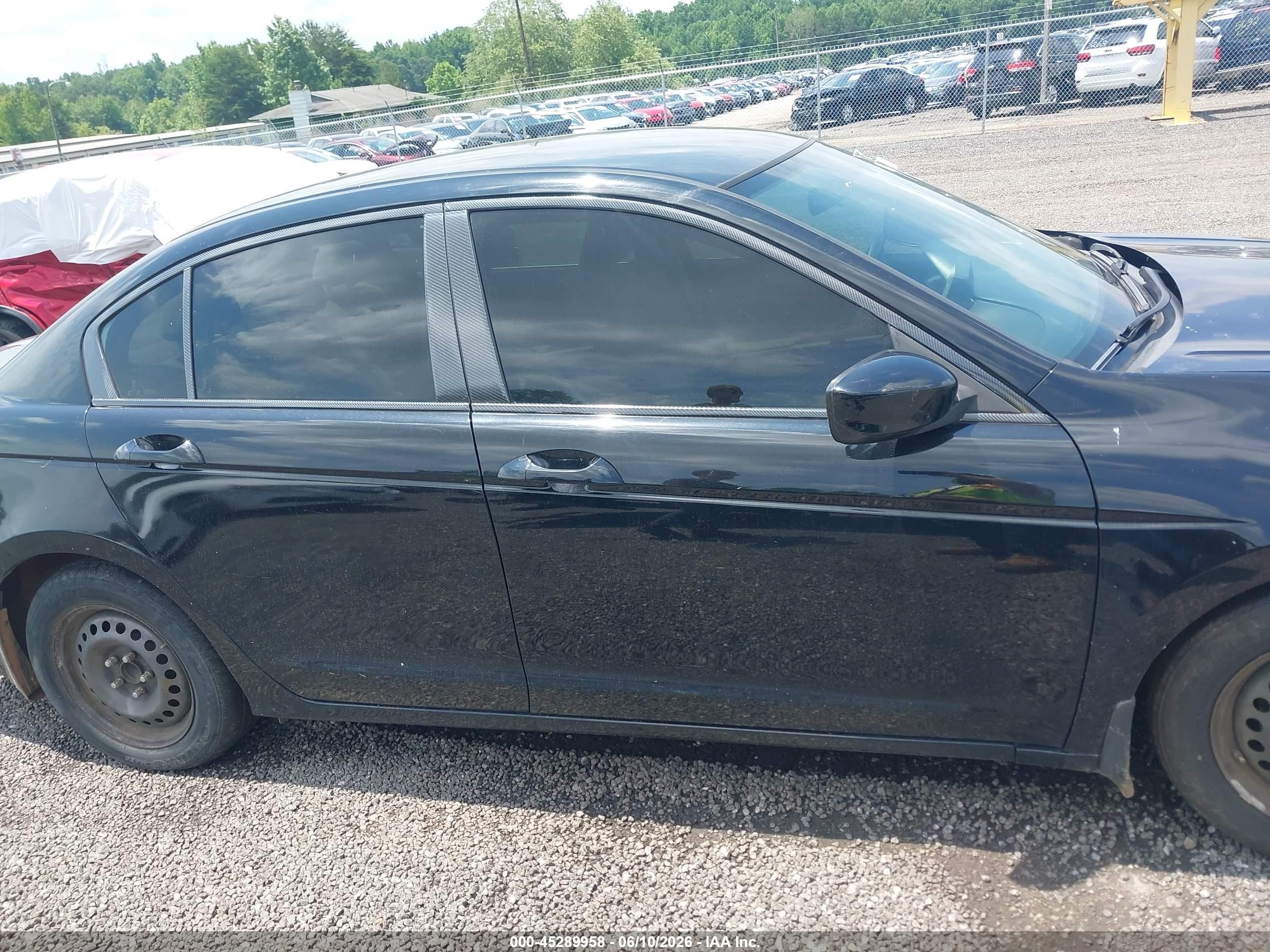 2012 Honda Accord 2.4 Lx Black vin: 1HGCP2F31CA207518