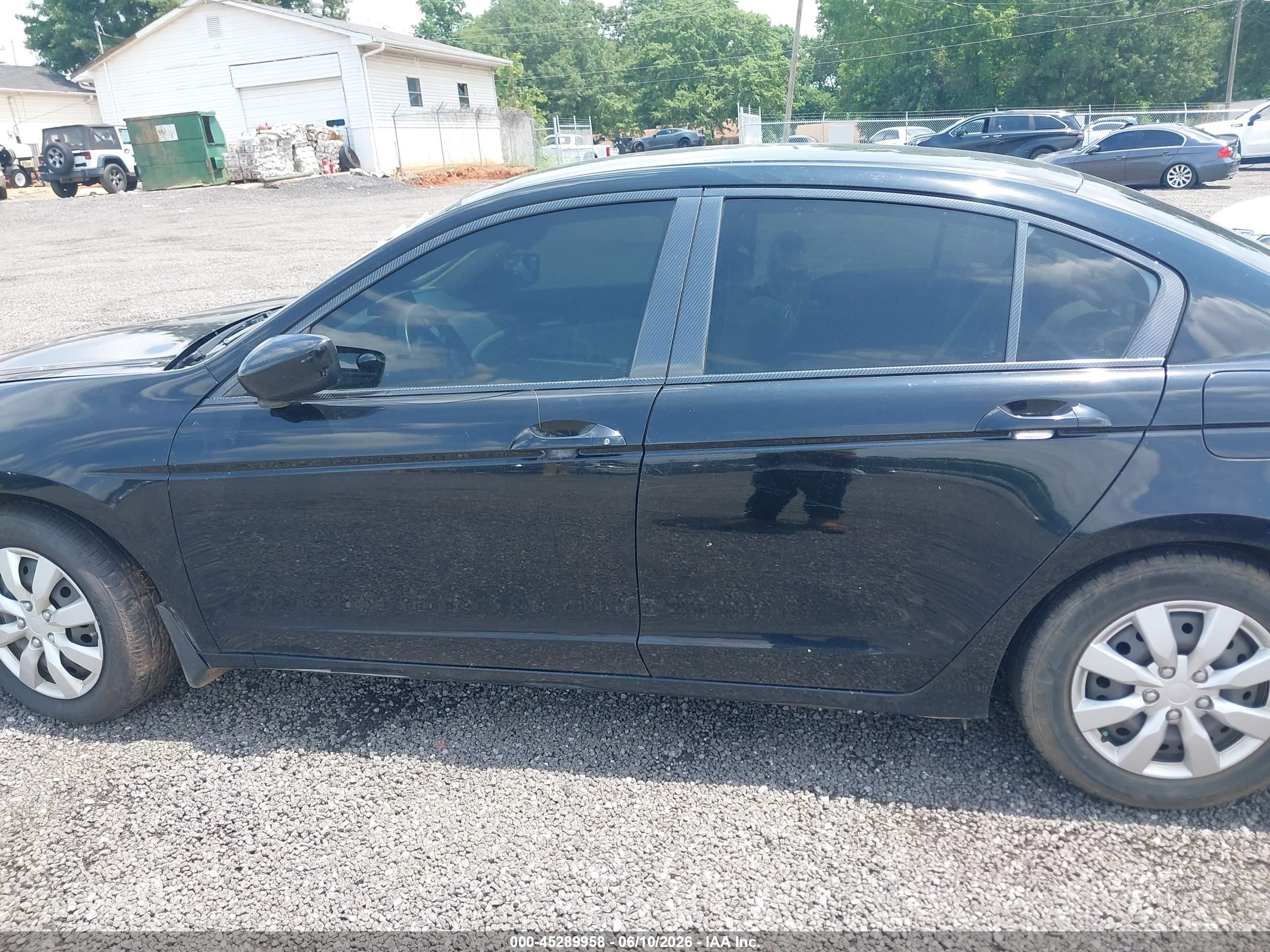 2012 Honda Accord 2.4 Lx Black vin: 1HGCP2F31CA207518
