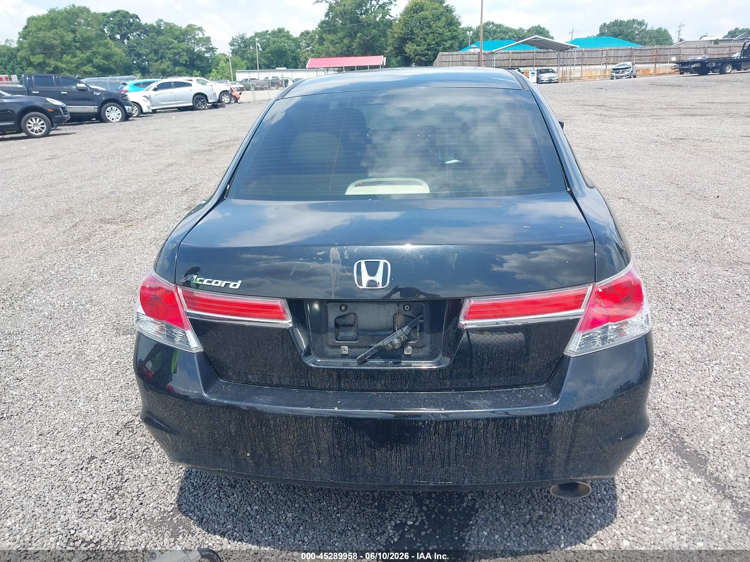 2012 Honda Accord 2.4 Lx Black vin: 1HGCP2F31CA207518