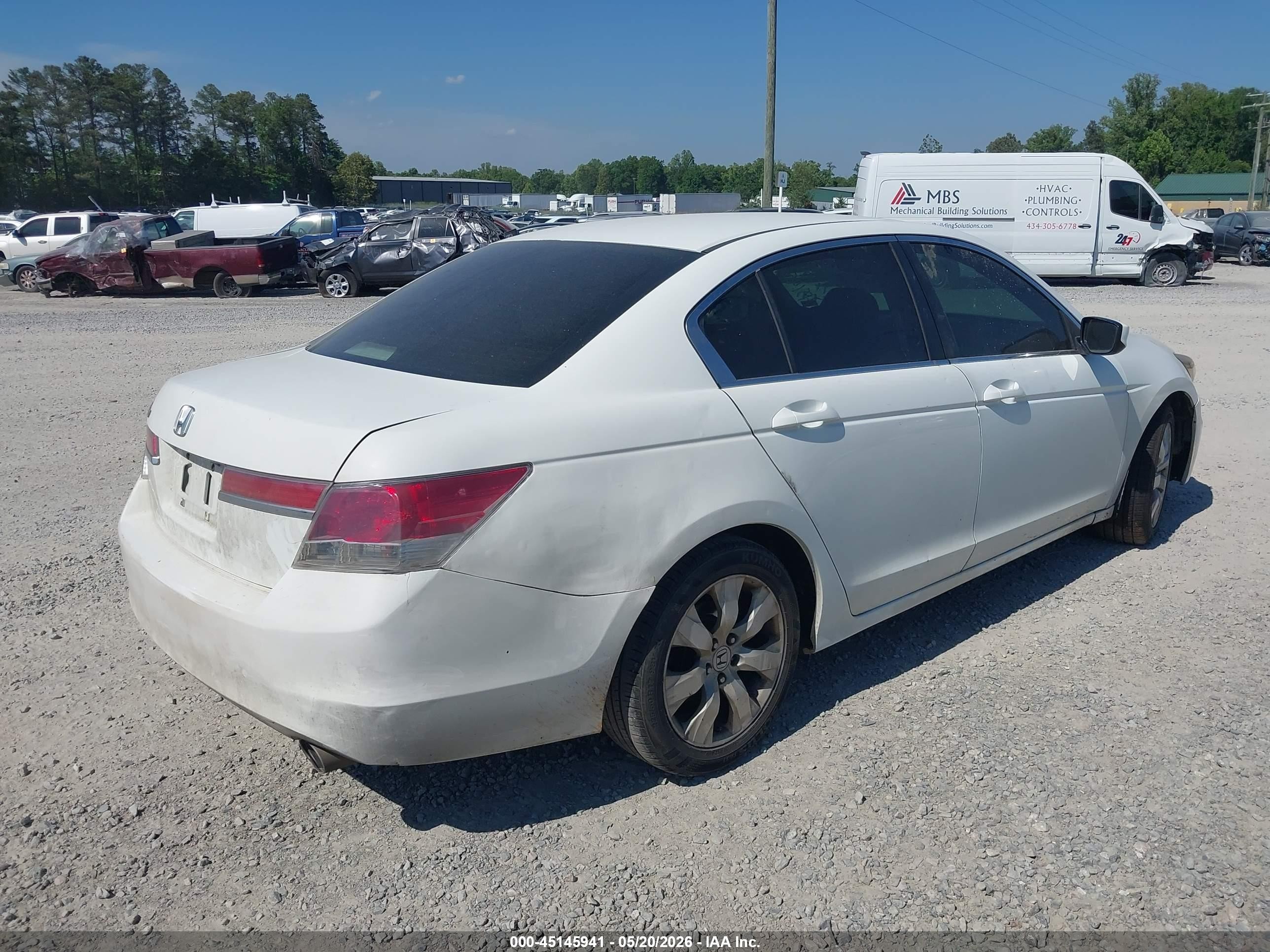 2012 Honda Accord 2.4 Lx White vin: 1HGCP2F31CA211049