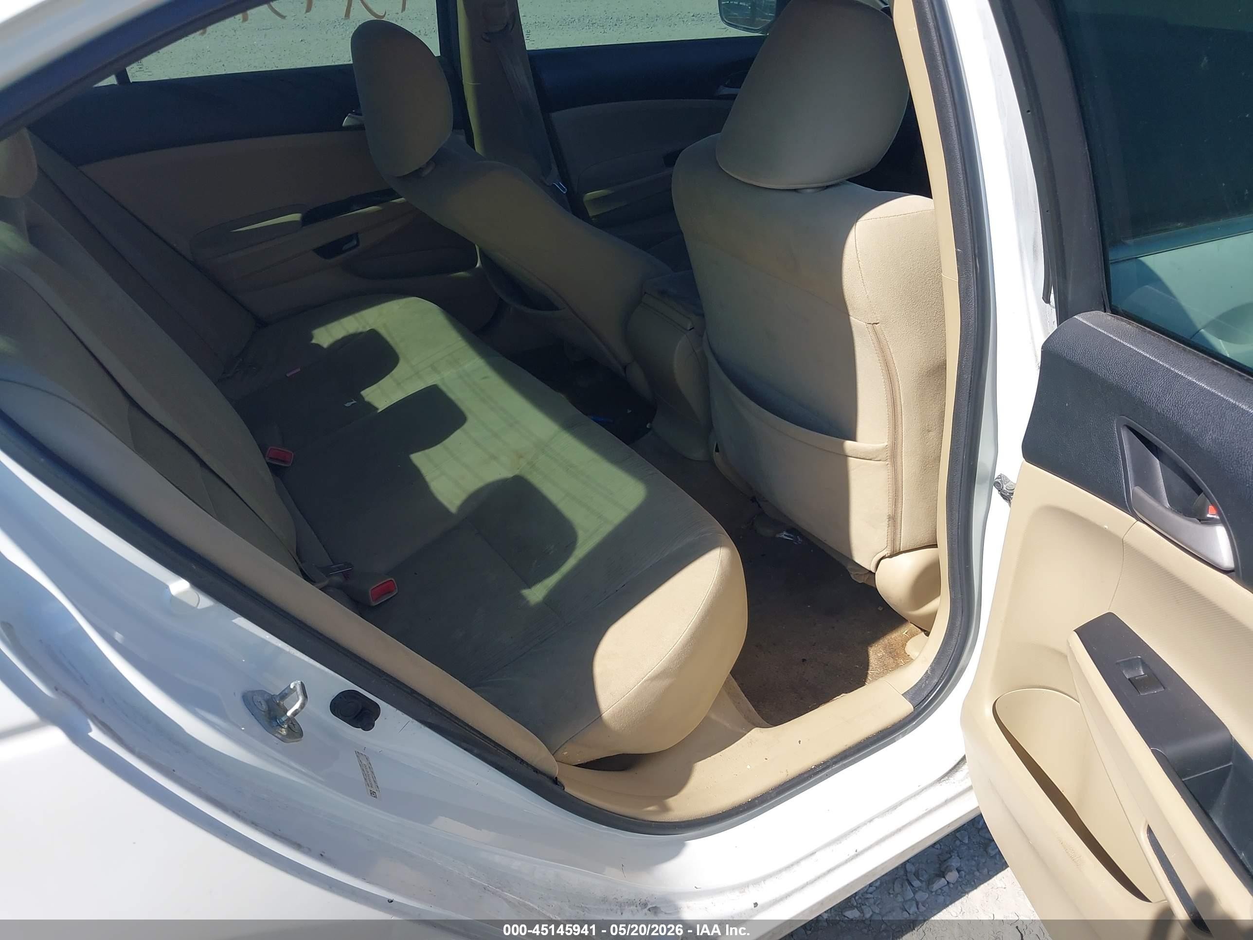 2012 Honda Accord 2.4 Lx White vin: 1HGCP2F31CA211049