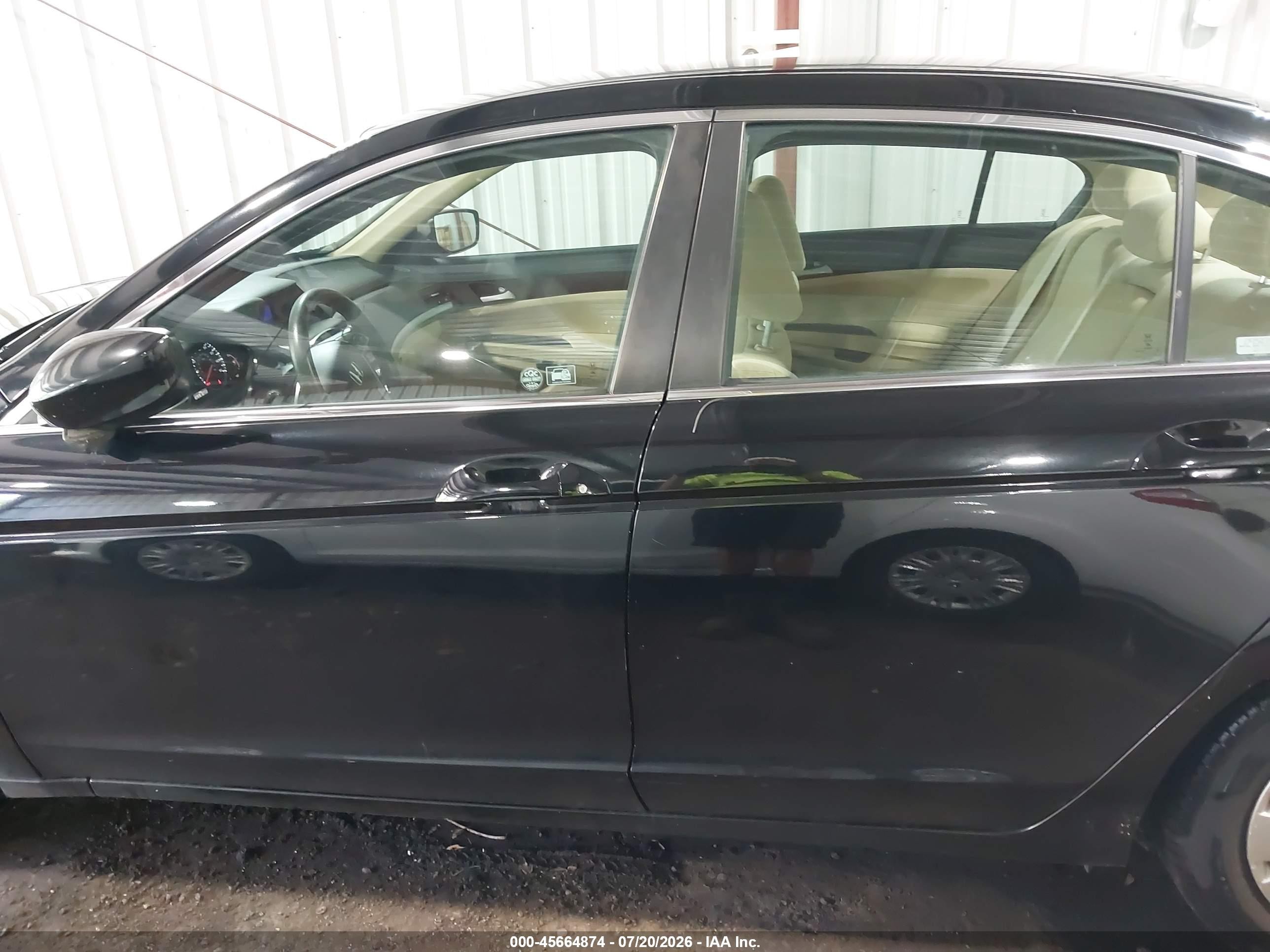 2012 Honda Accord 2.4 Lx Black vin: 1HGCP2F31CA211939